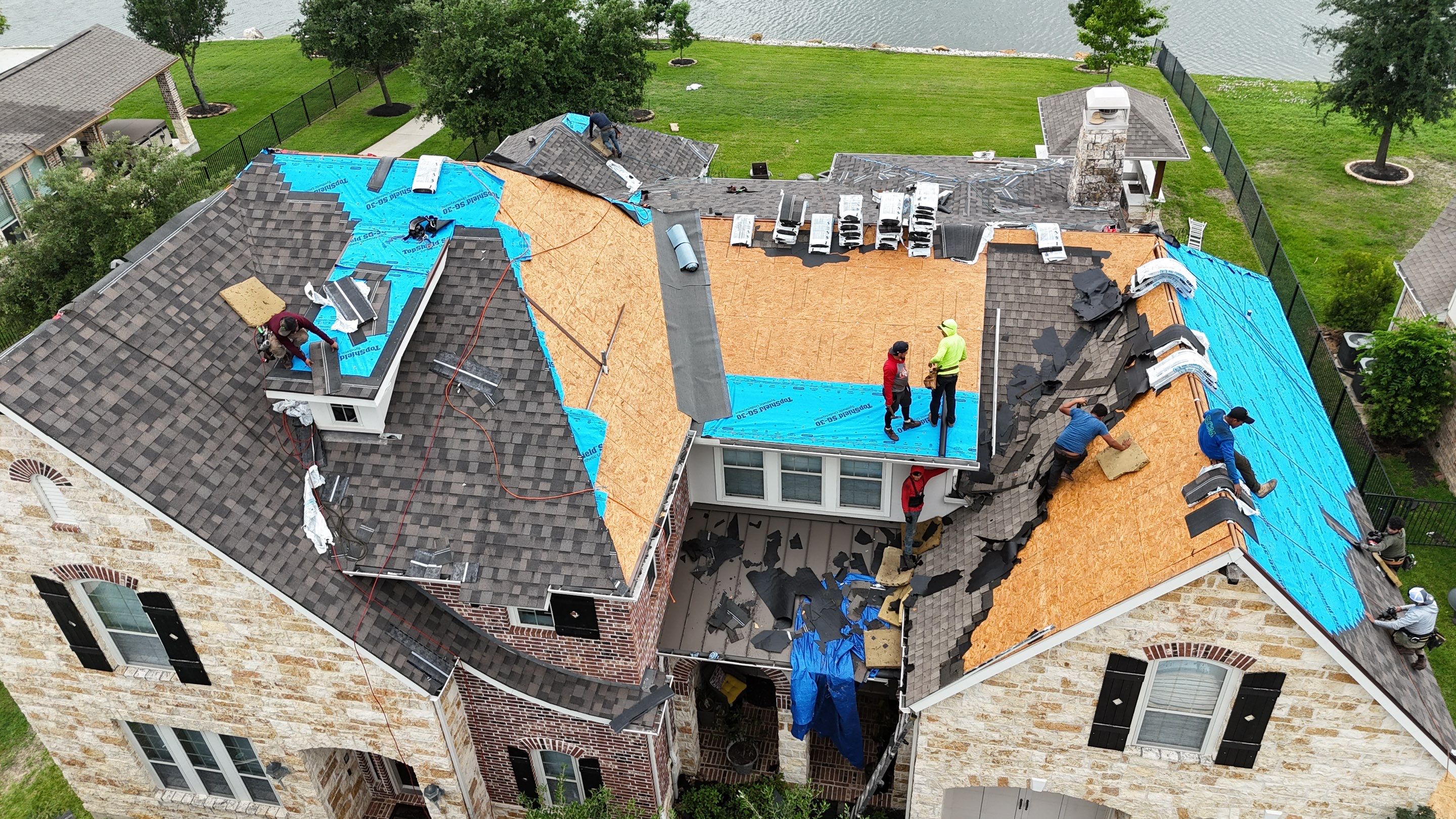 Residential Roofing Installation using IKO Dynasty by Core Four Roofing
