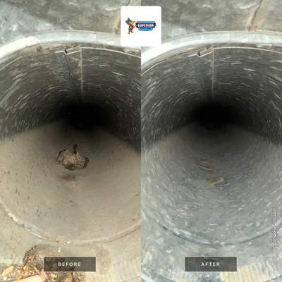 Air Duct Cleaning With a Vacuum Truck in Glenshaw, PA.