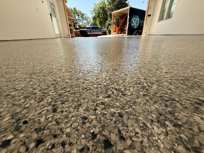 Multi-Car Garage Floor Coating Installation in Sioux Falls