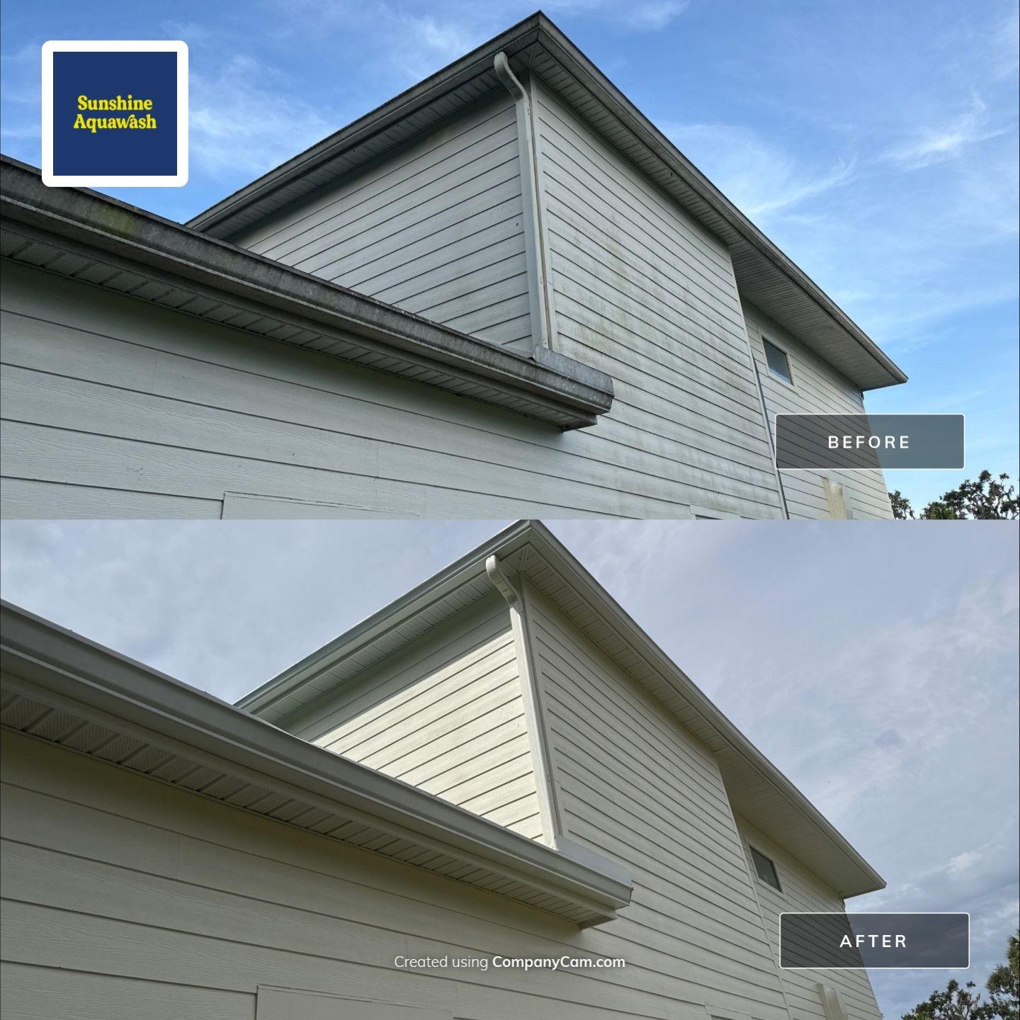 🐎 Vinyl Horse Fence, Entrance Cleaning + House Wash – Parrish, FL by Sunshine AquaWash