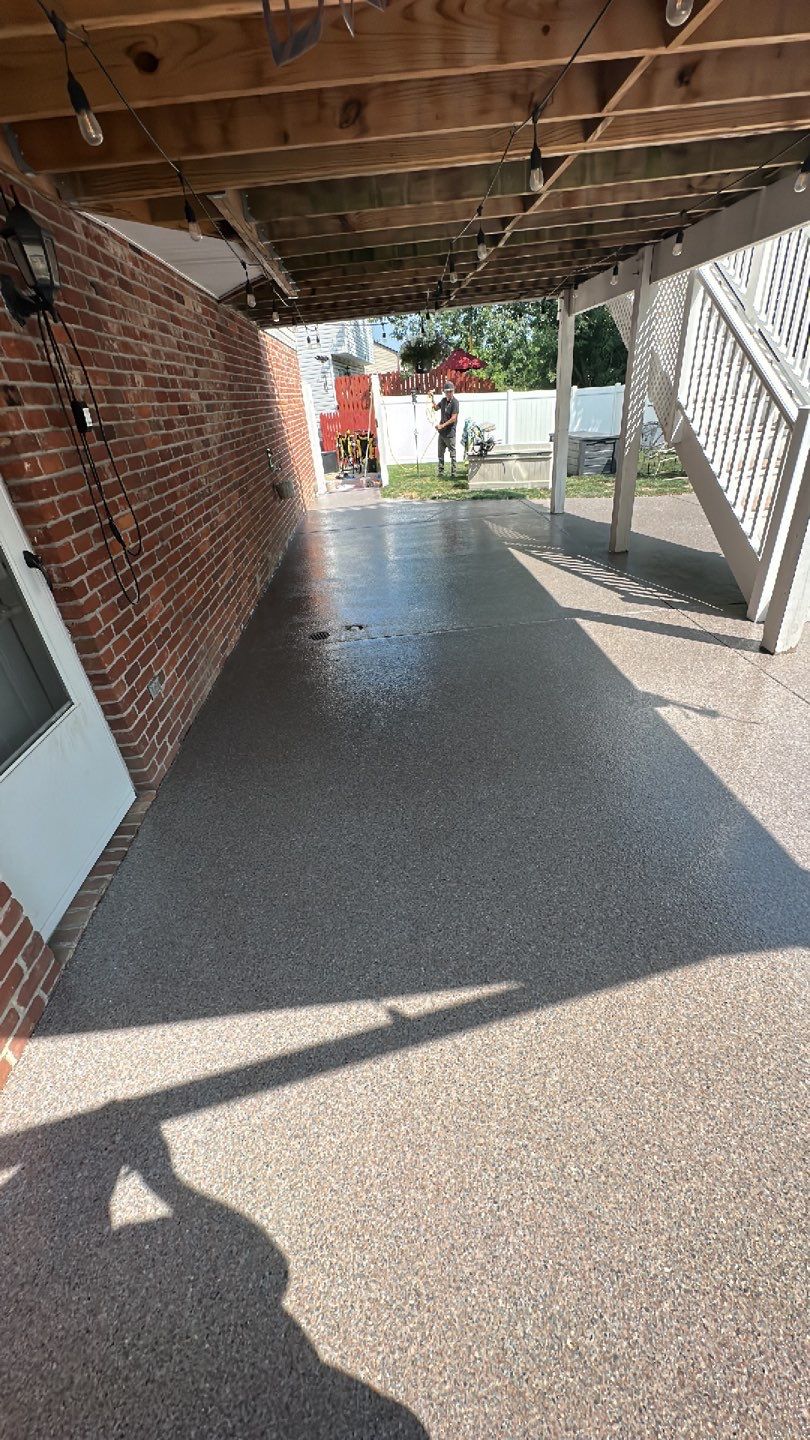 Large Patio Project in Imperial by Floors in a Day, Inc