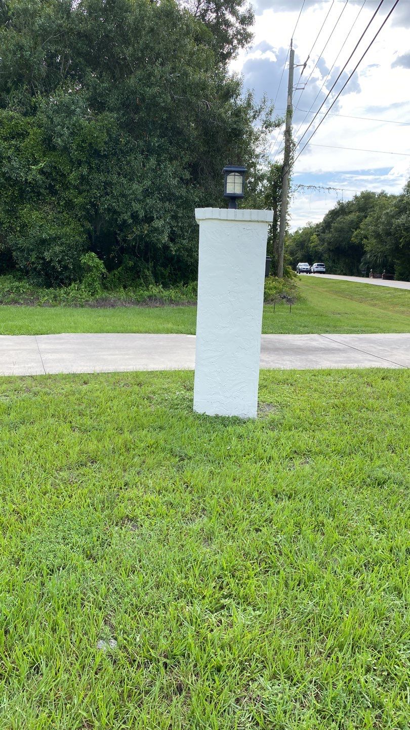Sarasota, FL. Vinyl Fence Installation using Tan Vinyl Louvered Vinyl Fence by Asap fence and gates, LLC