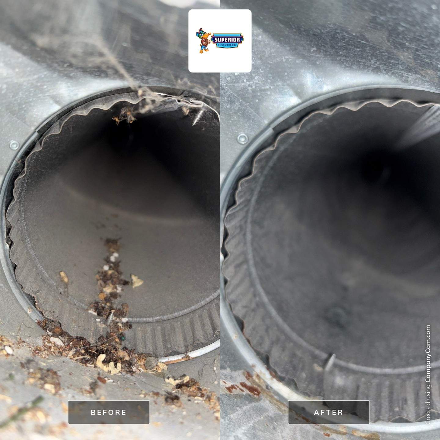 Air Duct Cleaning With a Vacuum Truck in Canfield, OH by Superior Air Duct Cleaning