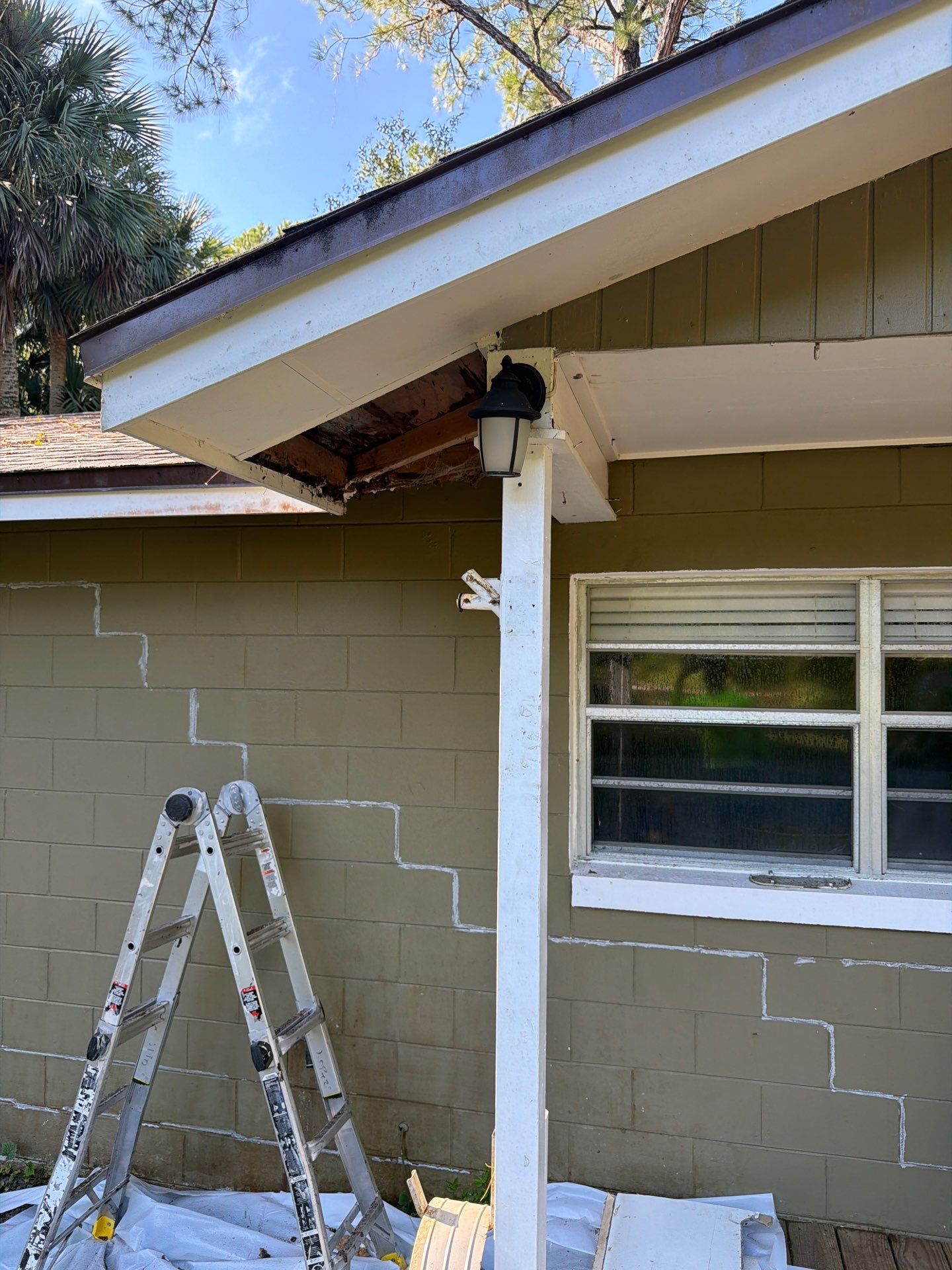 Sorrento Residential Fascia Repair and Soffit Wood Rot Restoration by Fortified Roofing Solutions Corp.