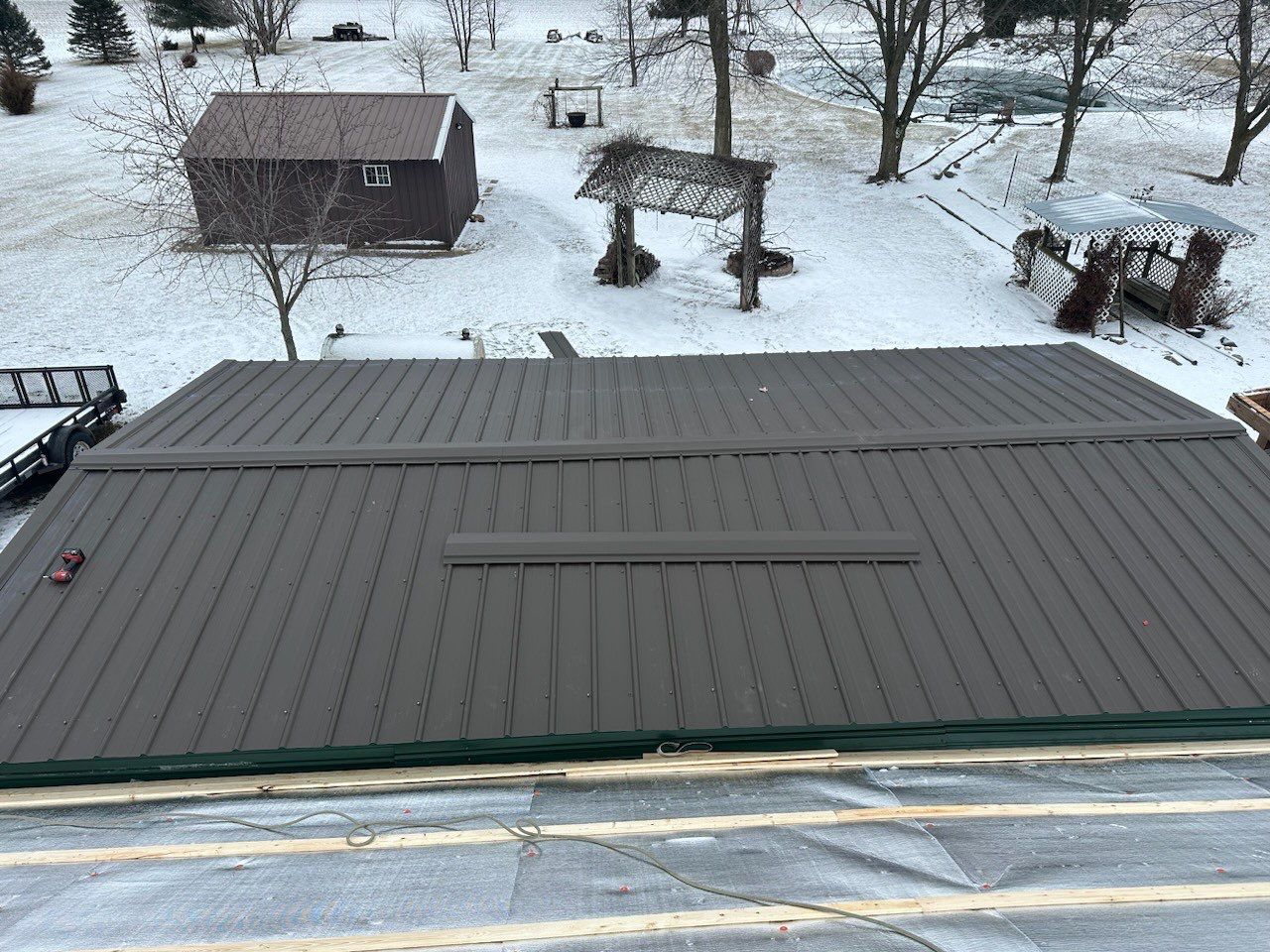 Standing Seam & Exposed Fastener Metal Roof Installation – Bluffton, IN by 4Ever Metal Roofing