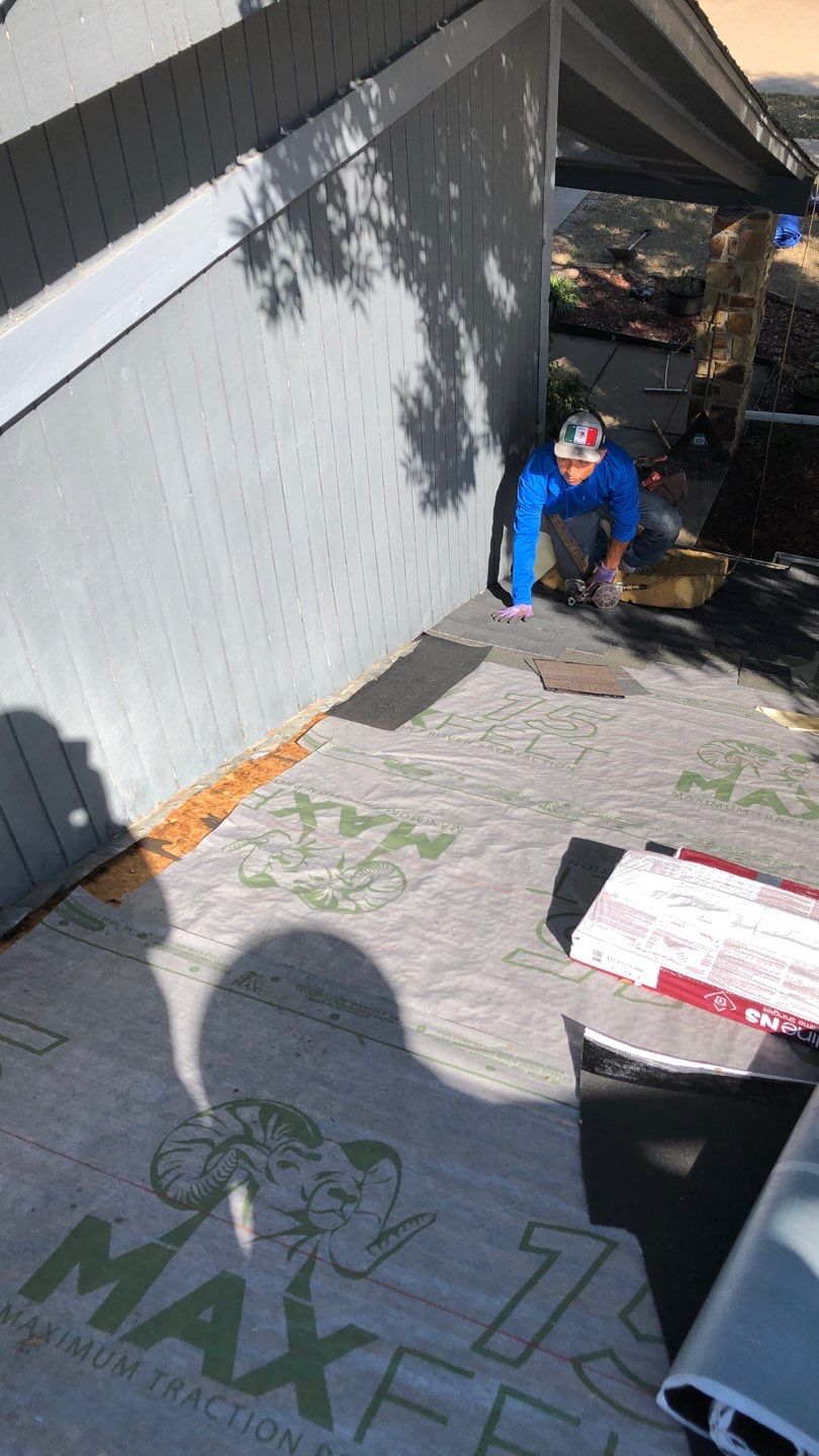 Residential Roofing Installation using GAF Natural Shadow  by A & H Roofing and Contracting