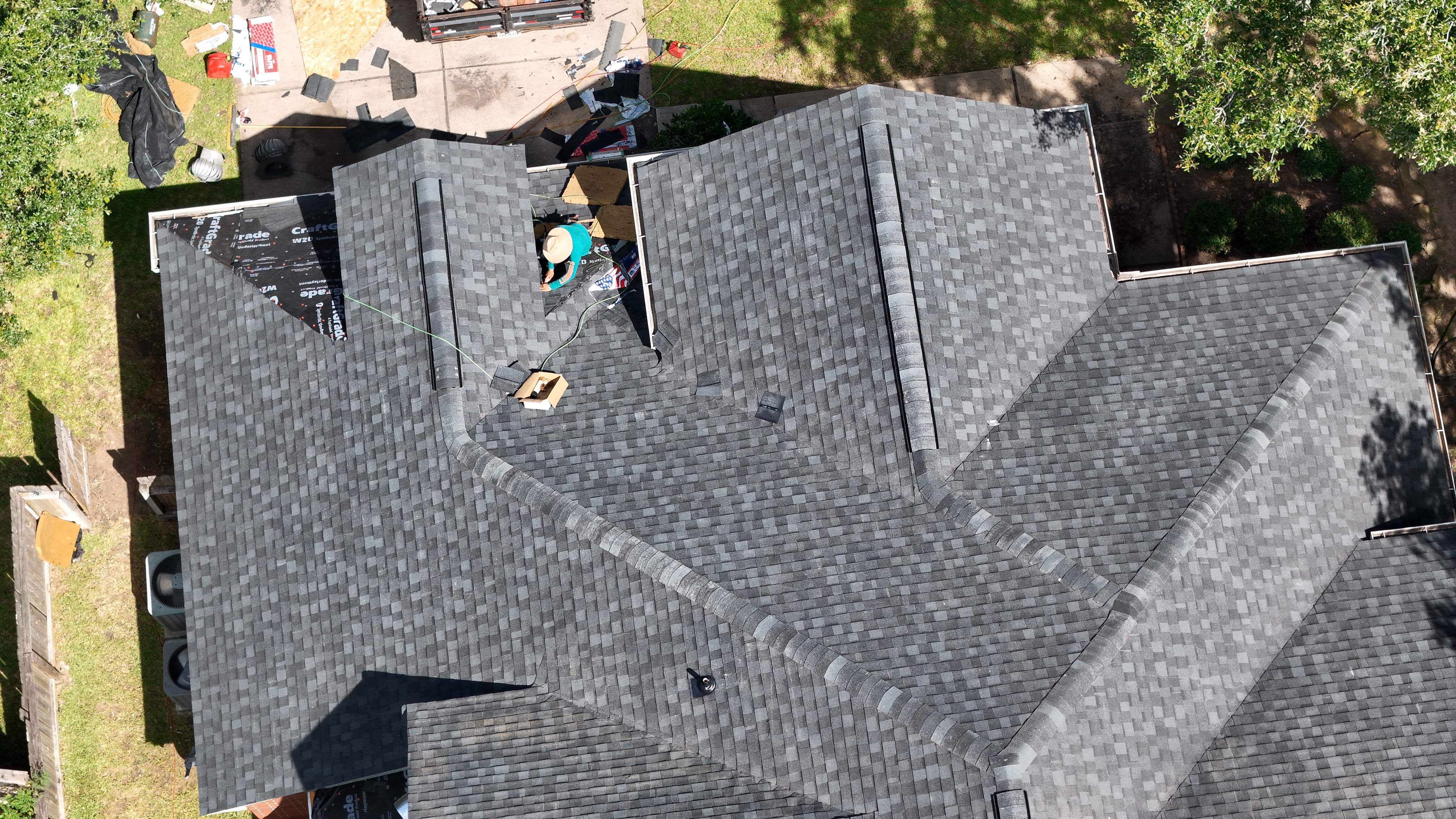 Full Re-Deck & Charcoal Roof Replacement — Sugar Land, TX by PL Roofing & SB Roofing, LLC.