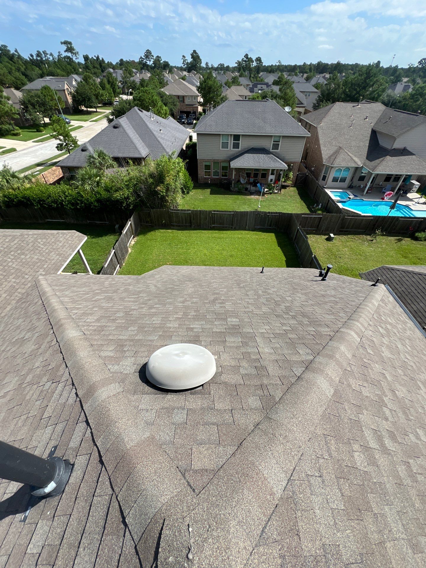 Hail Damage using Owen's Corning Duration (Lifetime) Shingles by Roof Repair Company