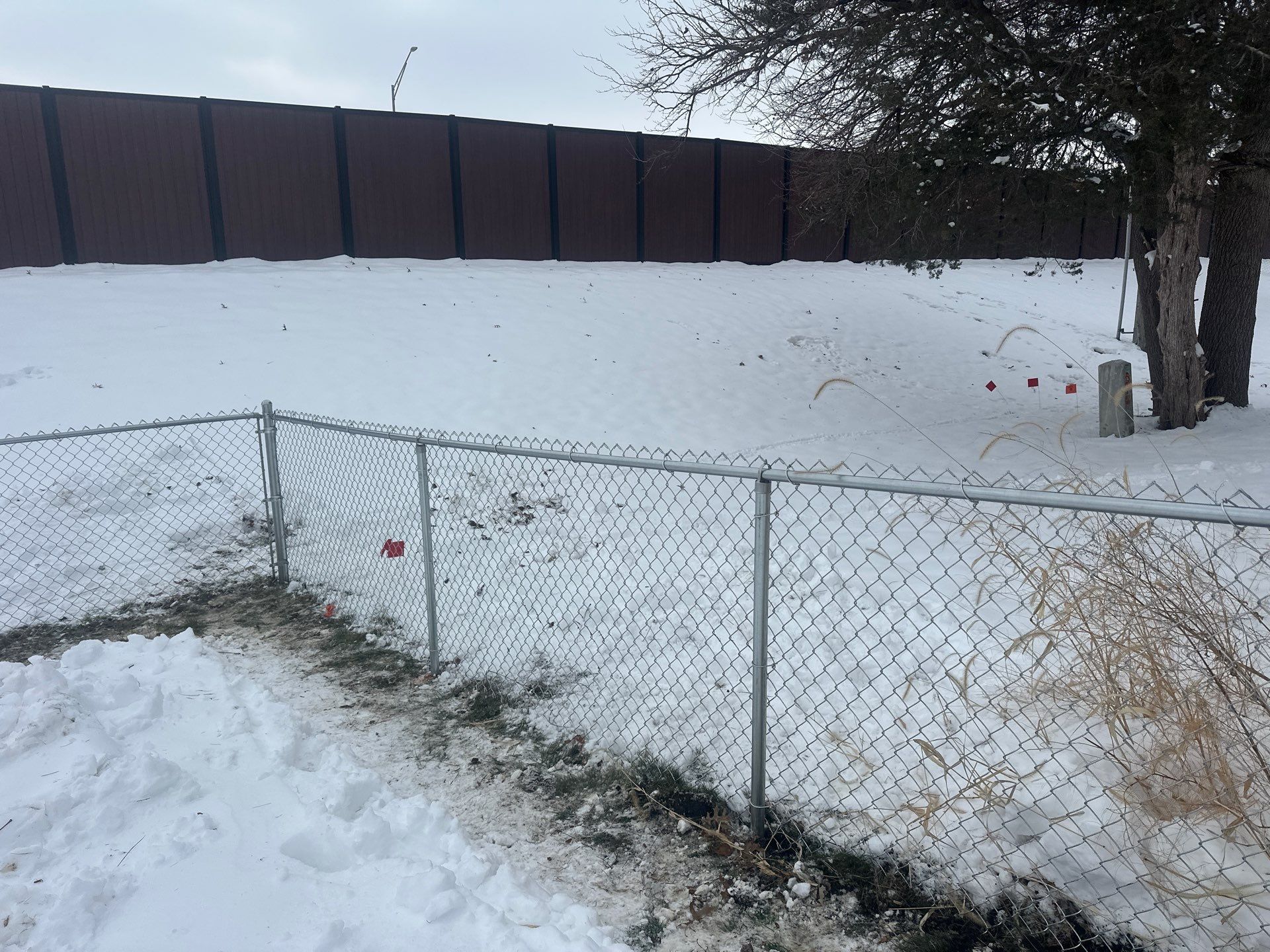 Galvanized Chain Link Fence Installation in Cedar Falls IA by Perfect Picket Fence and Stain