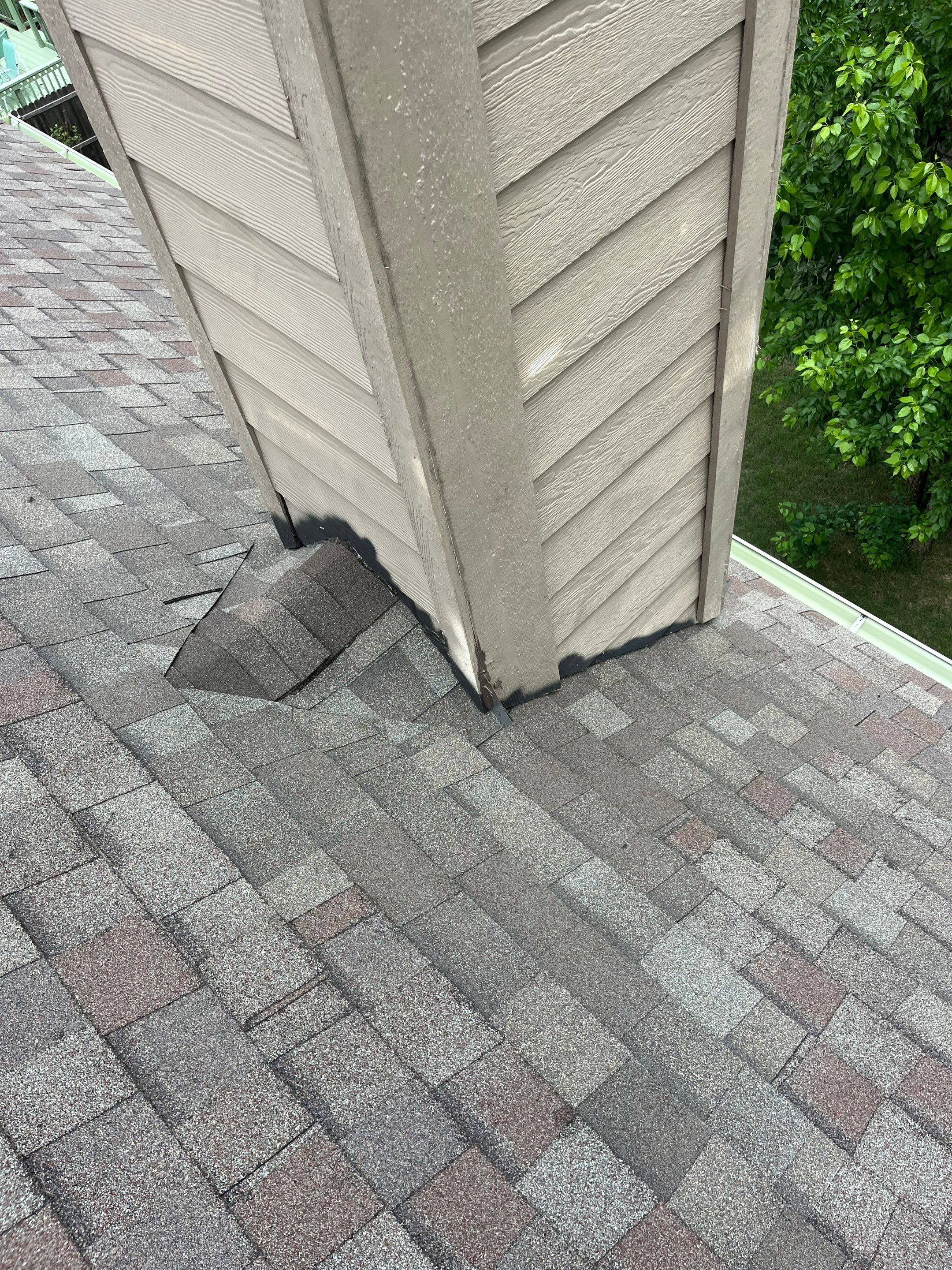 Leak Repair (around chimney) by Berry Good Roofing 
