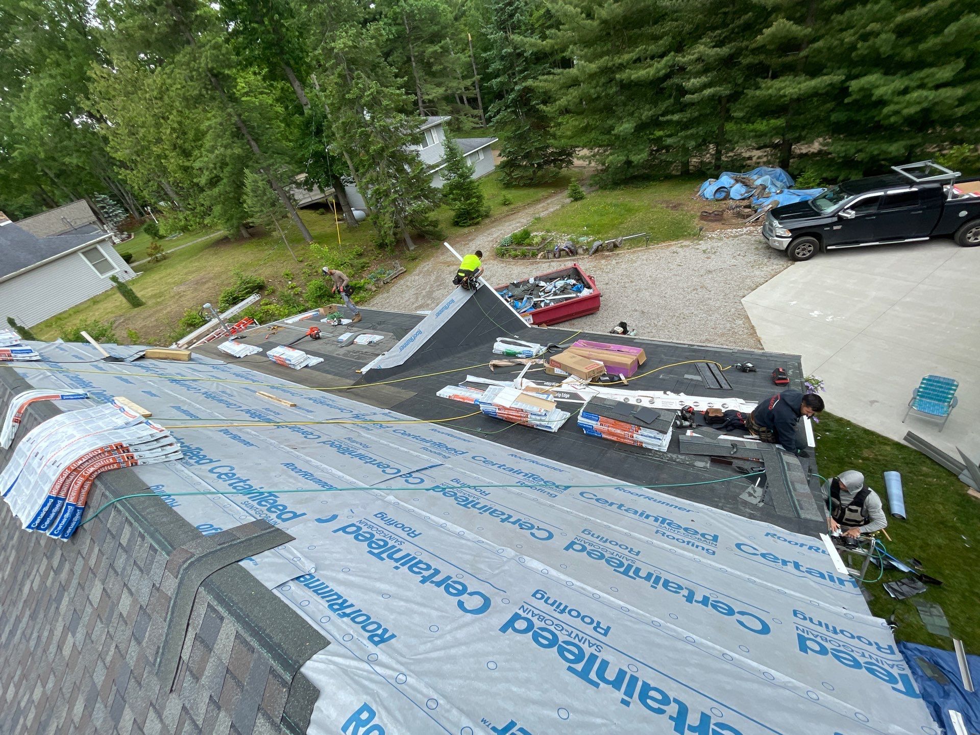 Roof Replacement using Certainteed ClimateFlex Northgate by GRACCO