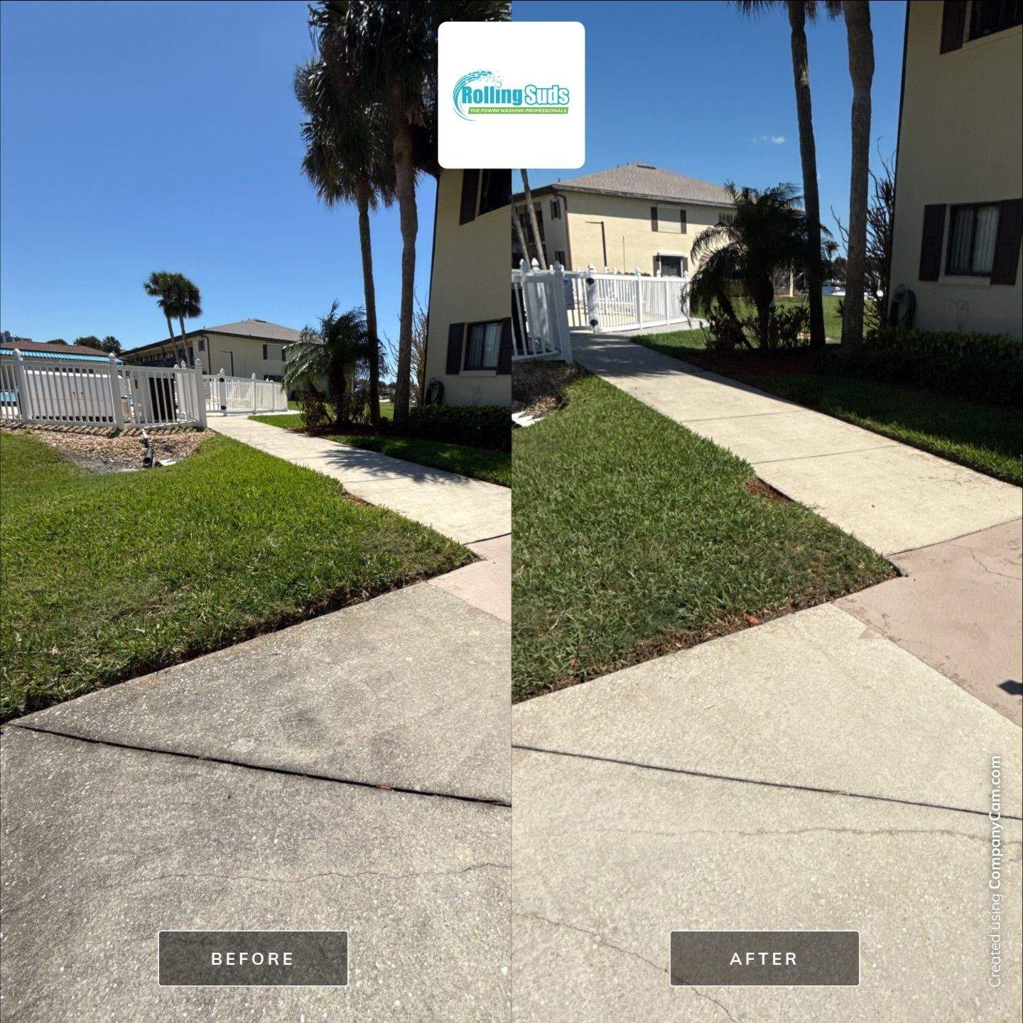 Beachside Condominium Flatwork Cleaning - Cocoa Beach, FL by Rolling Suds of Melbourne - Palm Bay