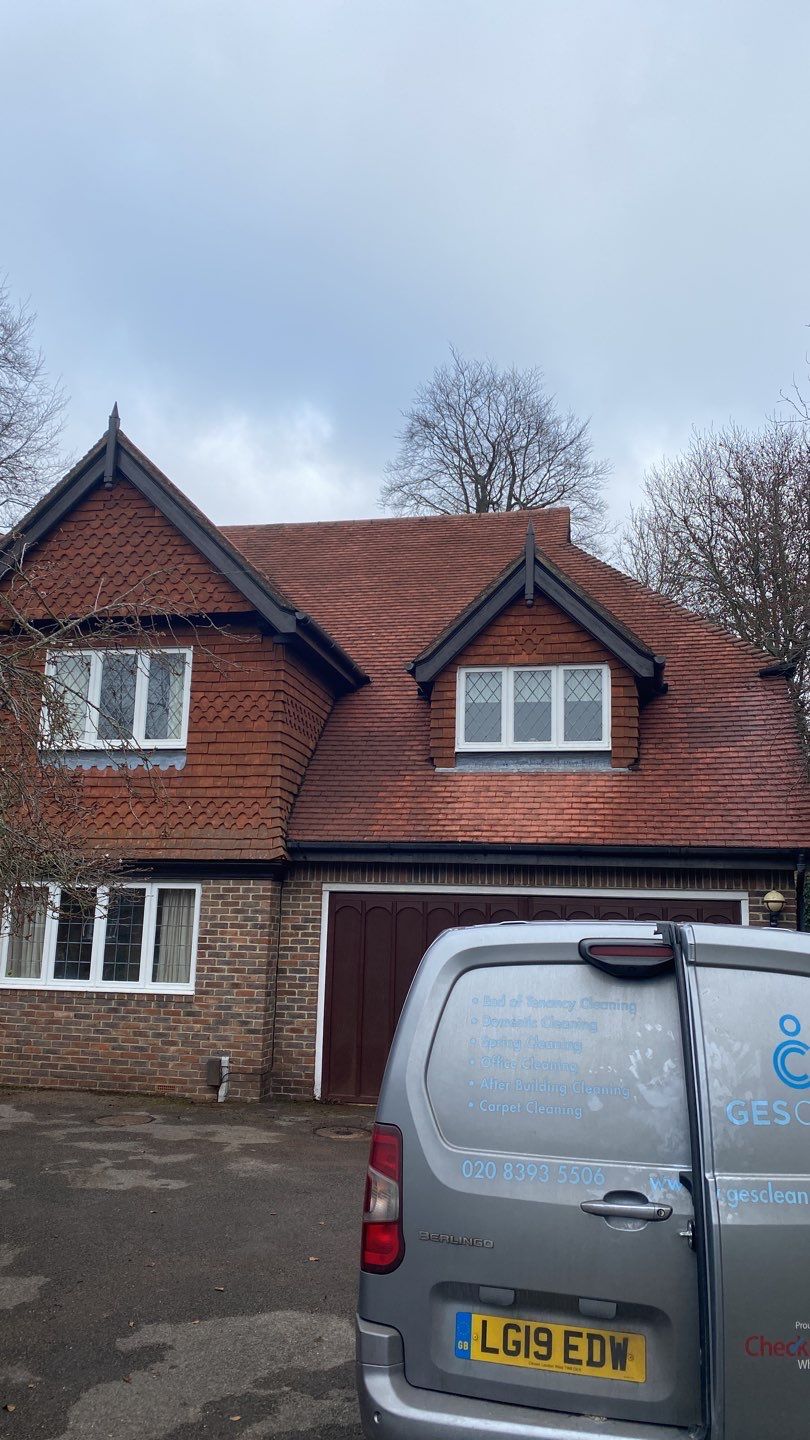 Roof Clean using Honda 15lpm Low Pressure Washing Machine by Ges Exterior Cleaning ltd