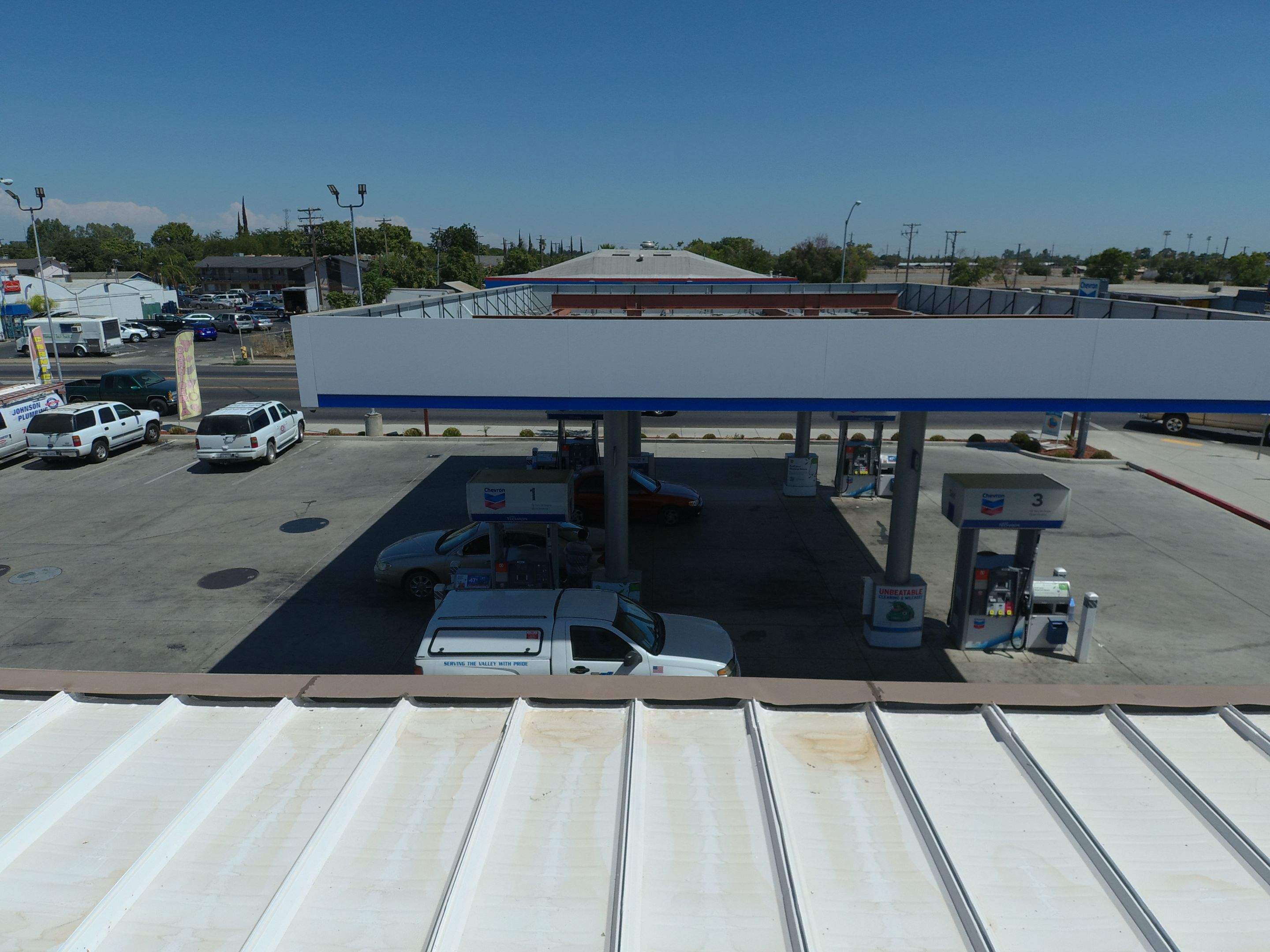  Chevron Gas Station by Straight Edge Roofing Inc