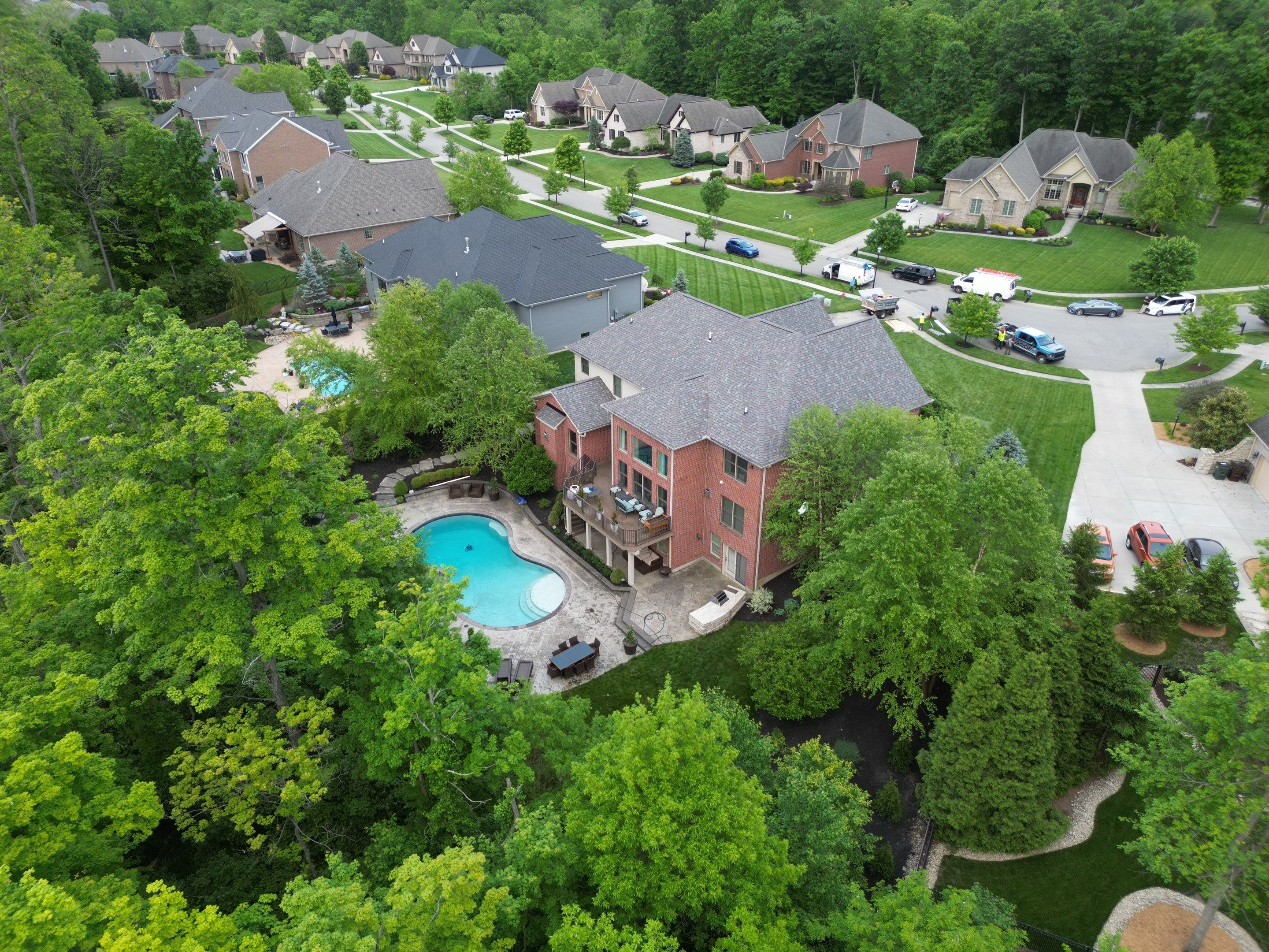 Residential Roofing Installation using Duration Series Shingles - Colonial Slate by RoofX 