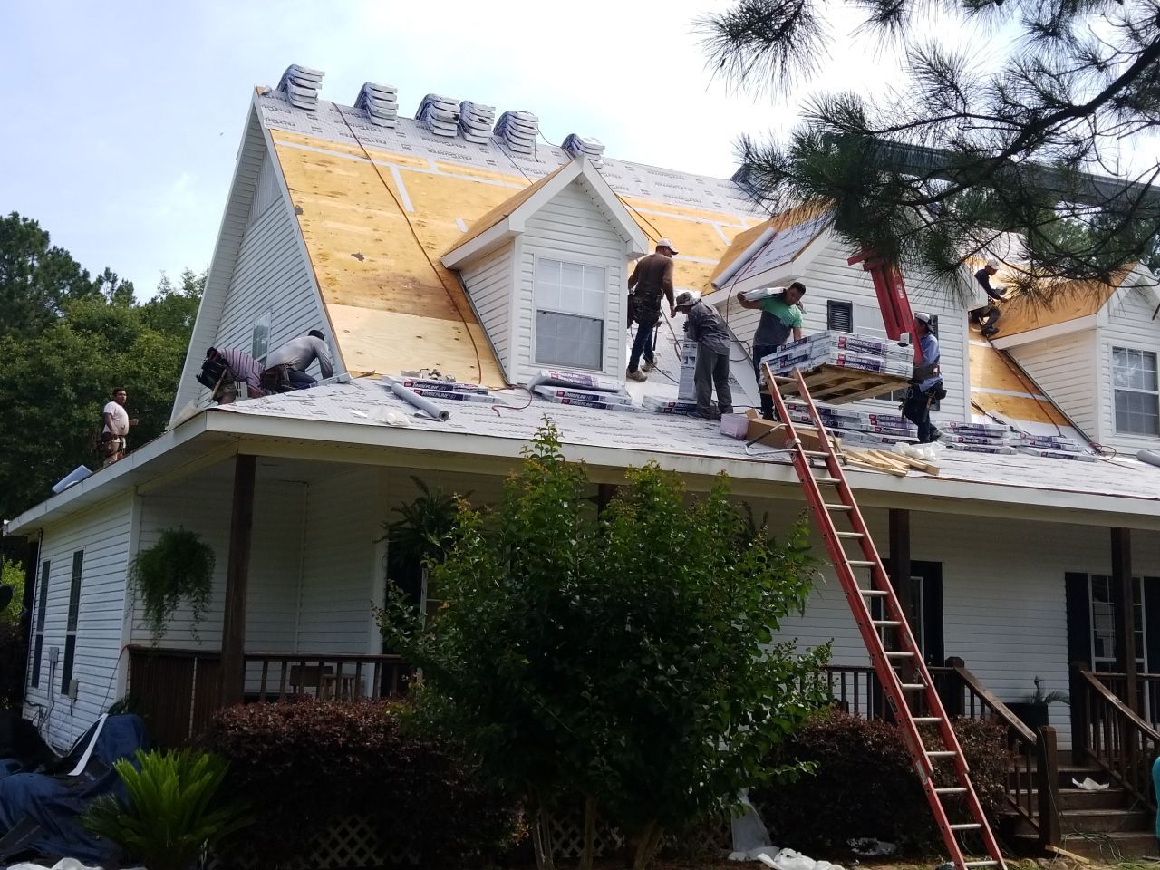 Residential Roofing Installation using Roof Replacement by American Roofing & Construction LLC