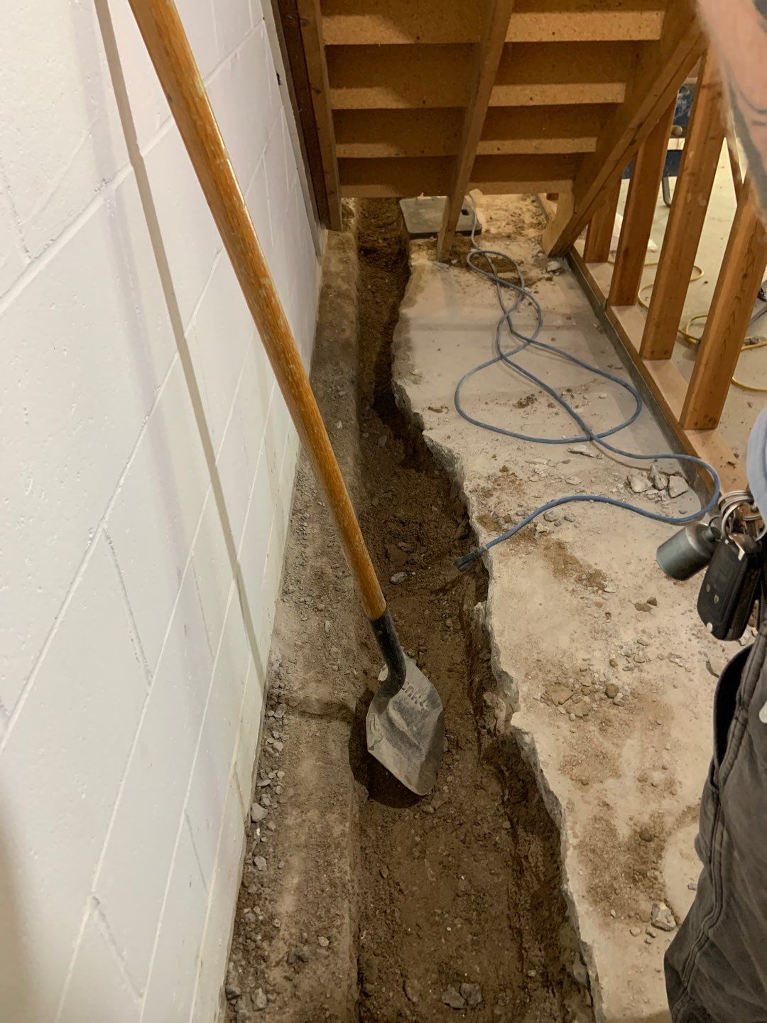 Correcting an Improper Installation for Alan in Chanhassen by Waterproofing Northeast