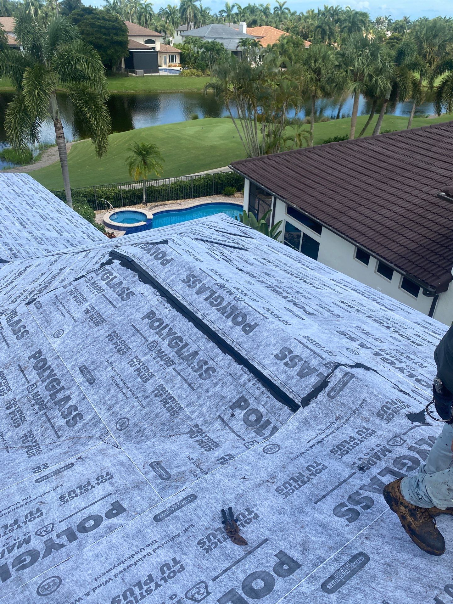 Residential Roofing Installation using Eagle Roofing Tile by BLUES BROTHERS ROOFING