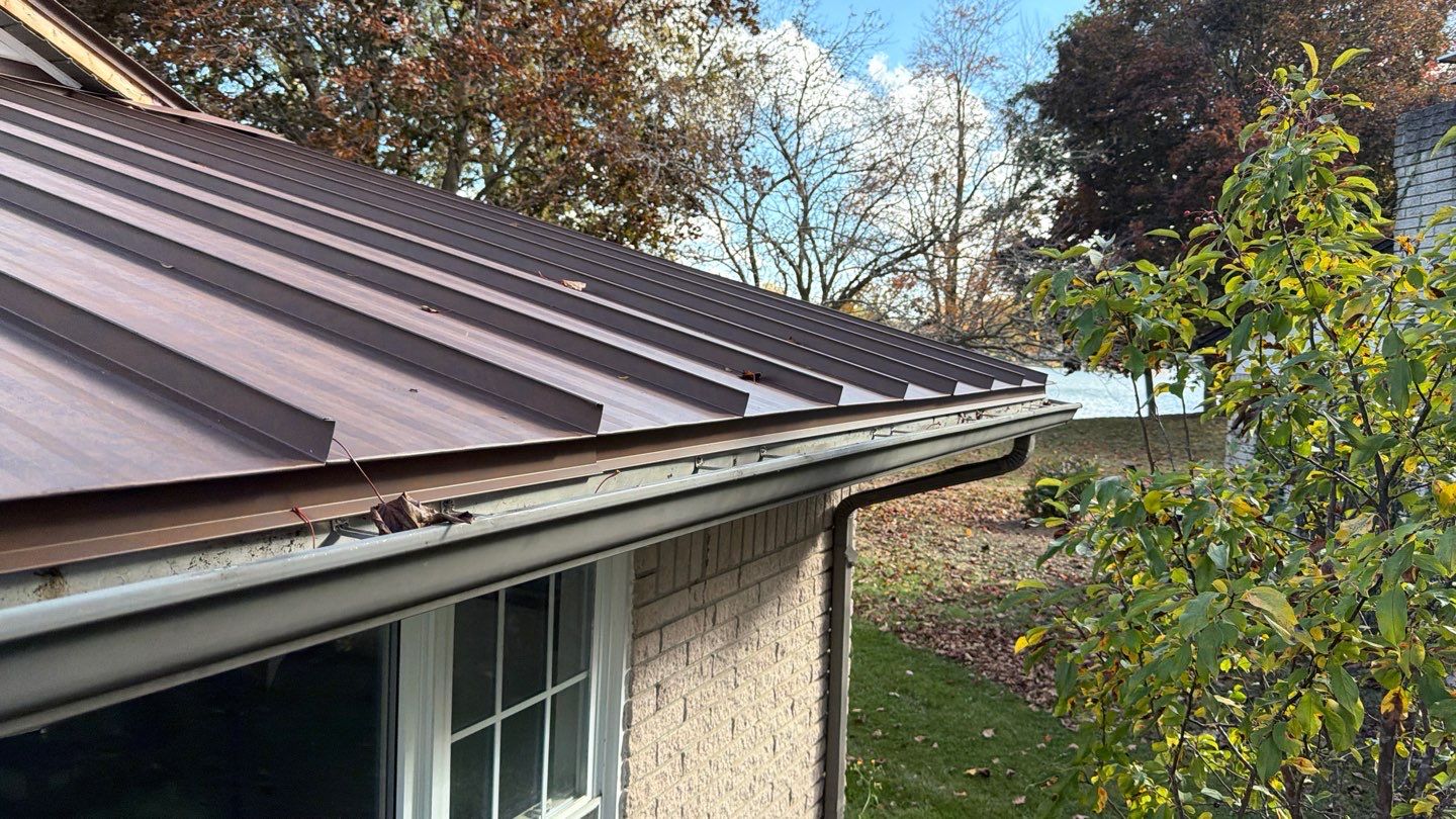 Roof Replacement using MS Standing Seam Roof Western Rust by 180 Contractors