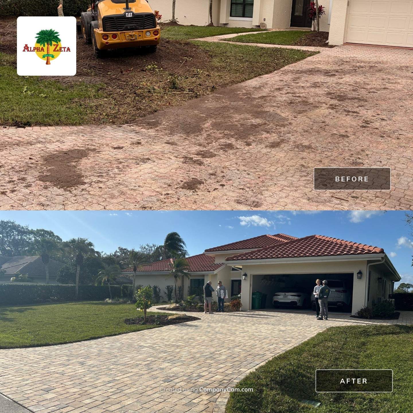 Harbour Ridge – Driveway & Exterior Transformation by Alpha Zeta Enterprises Inc