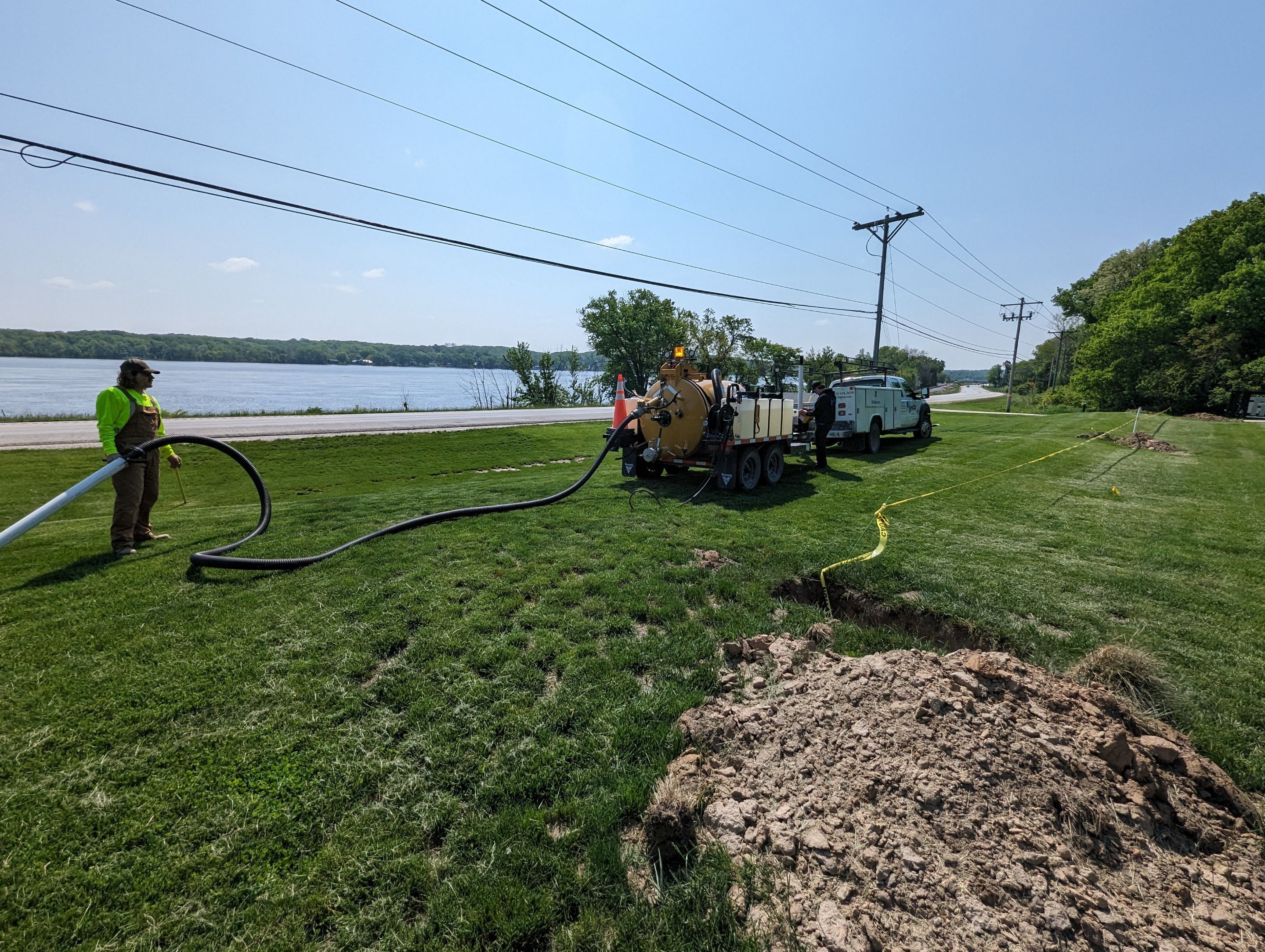 Fence / Retaining Wall using Block then parge by ACE Waterproofing & Basement Solutions