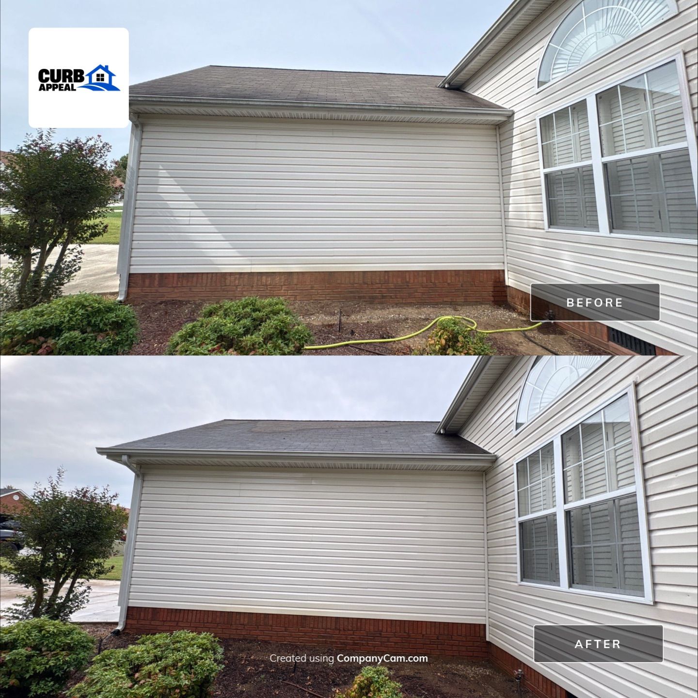 Residential House Wash and Gutter Debris Removal in Soddy-Daisy by Curb Appeal 