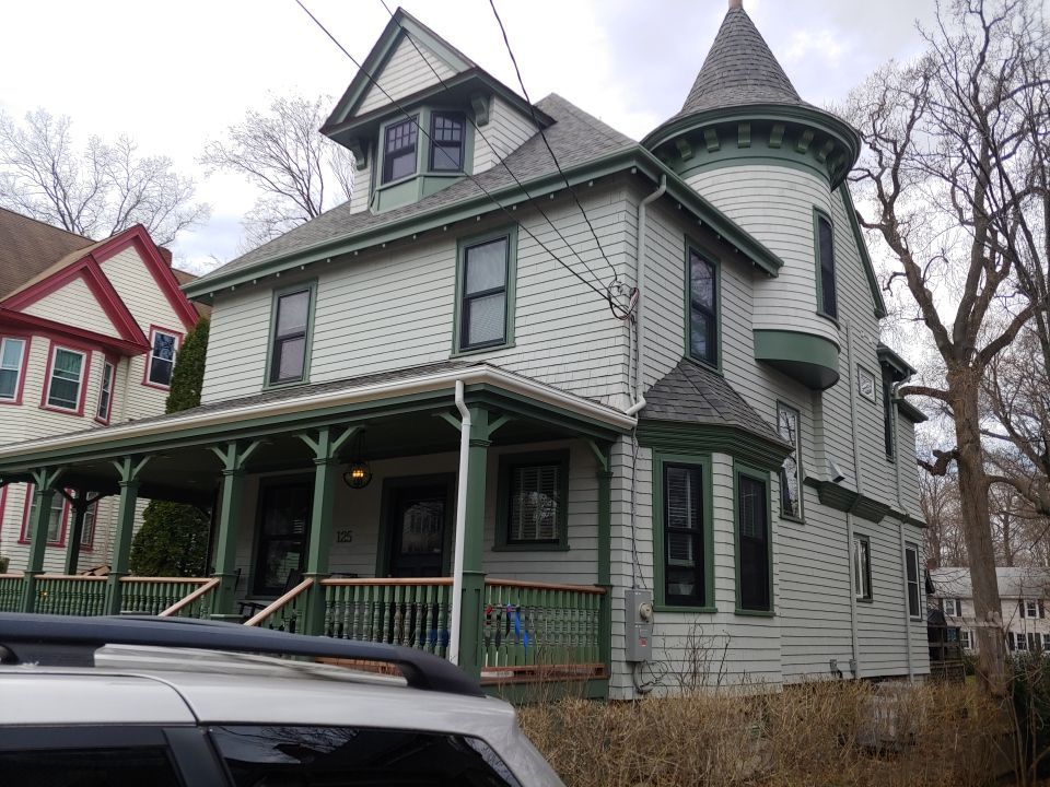 Gutter Installation using 4x5 FiberGlass Gutter with Moulding in Newton, MA by Gutter Pro Enterprises