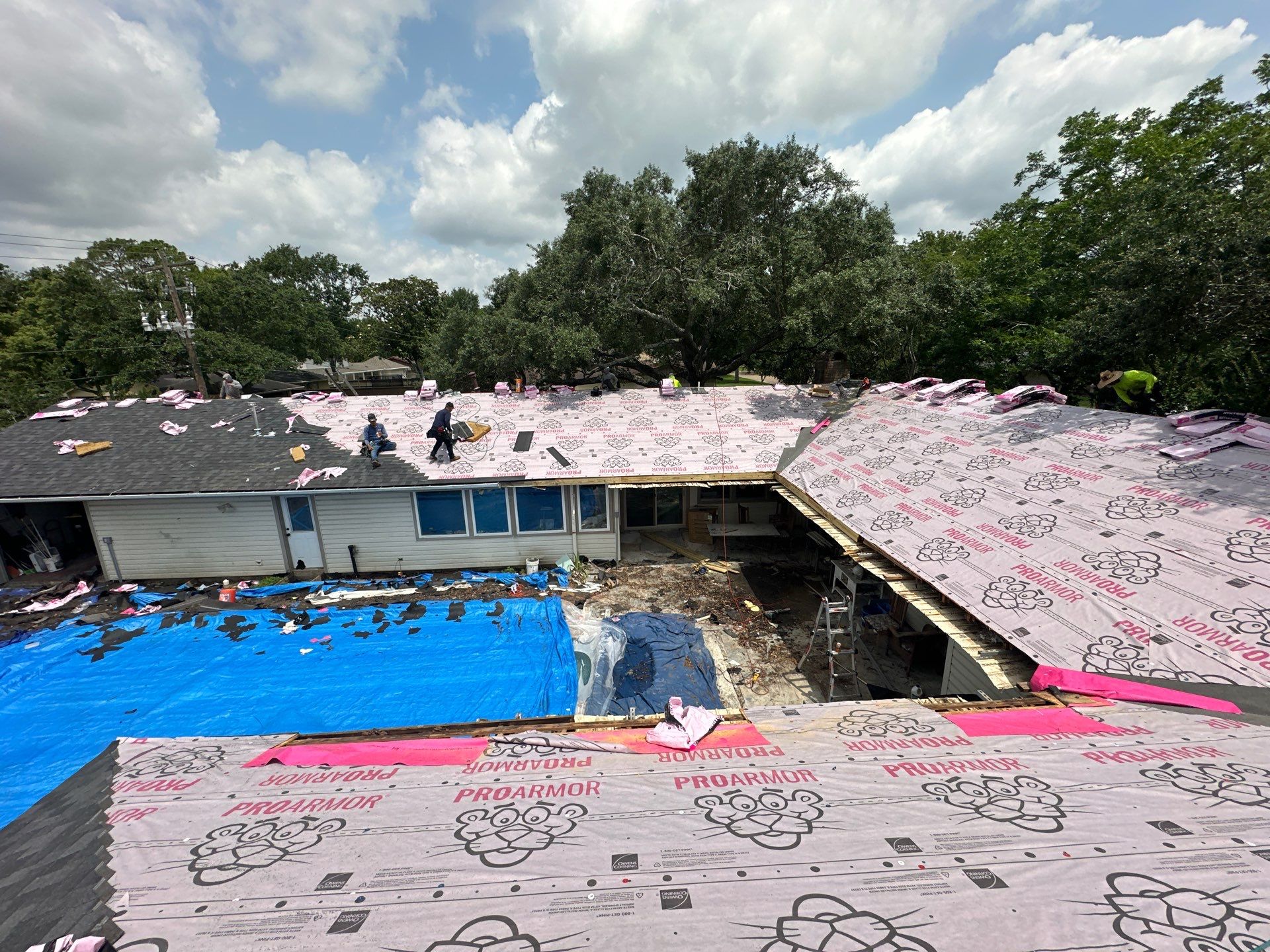 Project in Houston by Motion Roofing