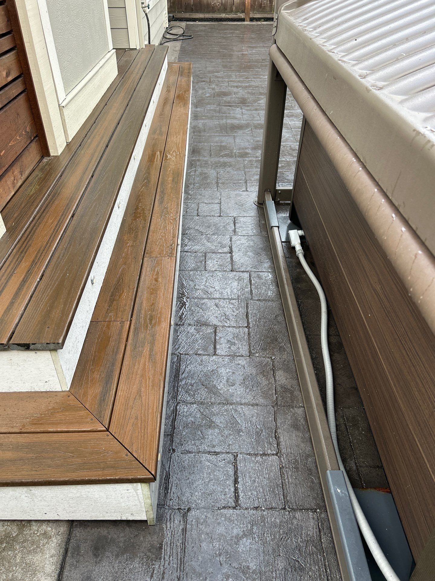 Stamped Concrete Driveway with Sealed Finish | Everett  by Jireh Asphalt & Concrete Inc 