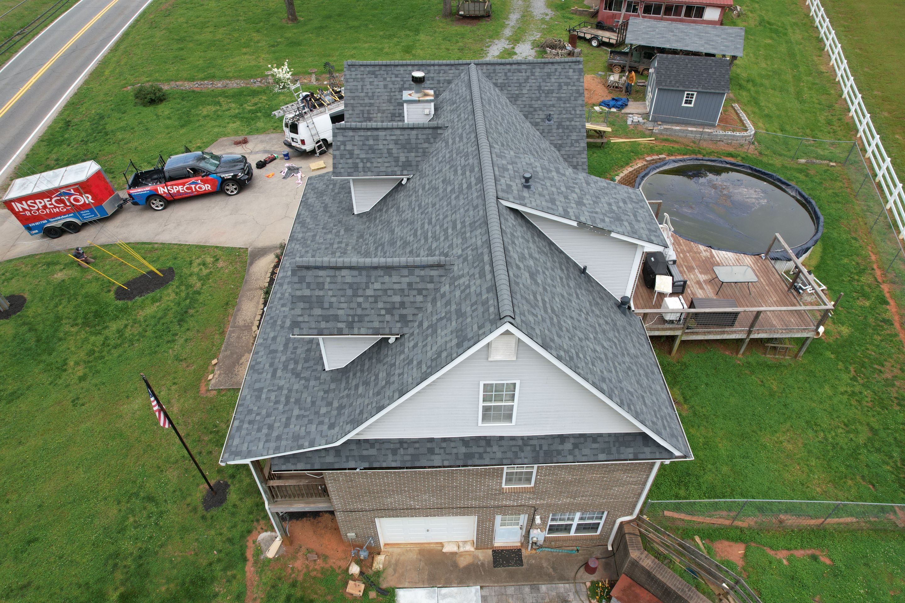 Residential Roofing Installation using Owens Corning by Inspector Roofing and Restoration