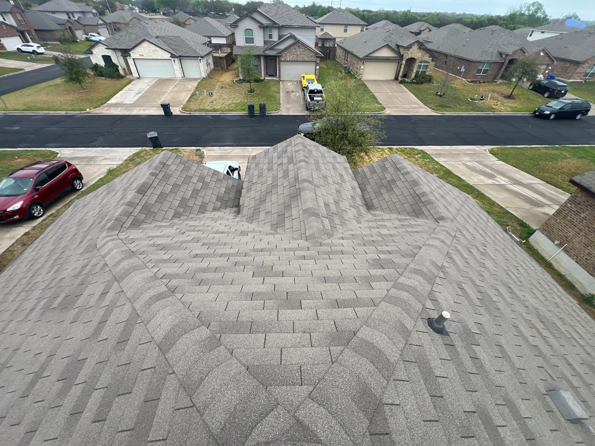 Residential Roofing Installation using IKO Nordic Class 4 Impact Resistant 30yr Architectural Shingles. Color: Castle Grey by WR Roofing Solutions