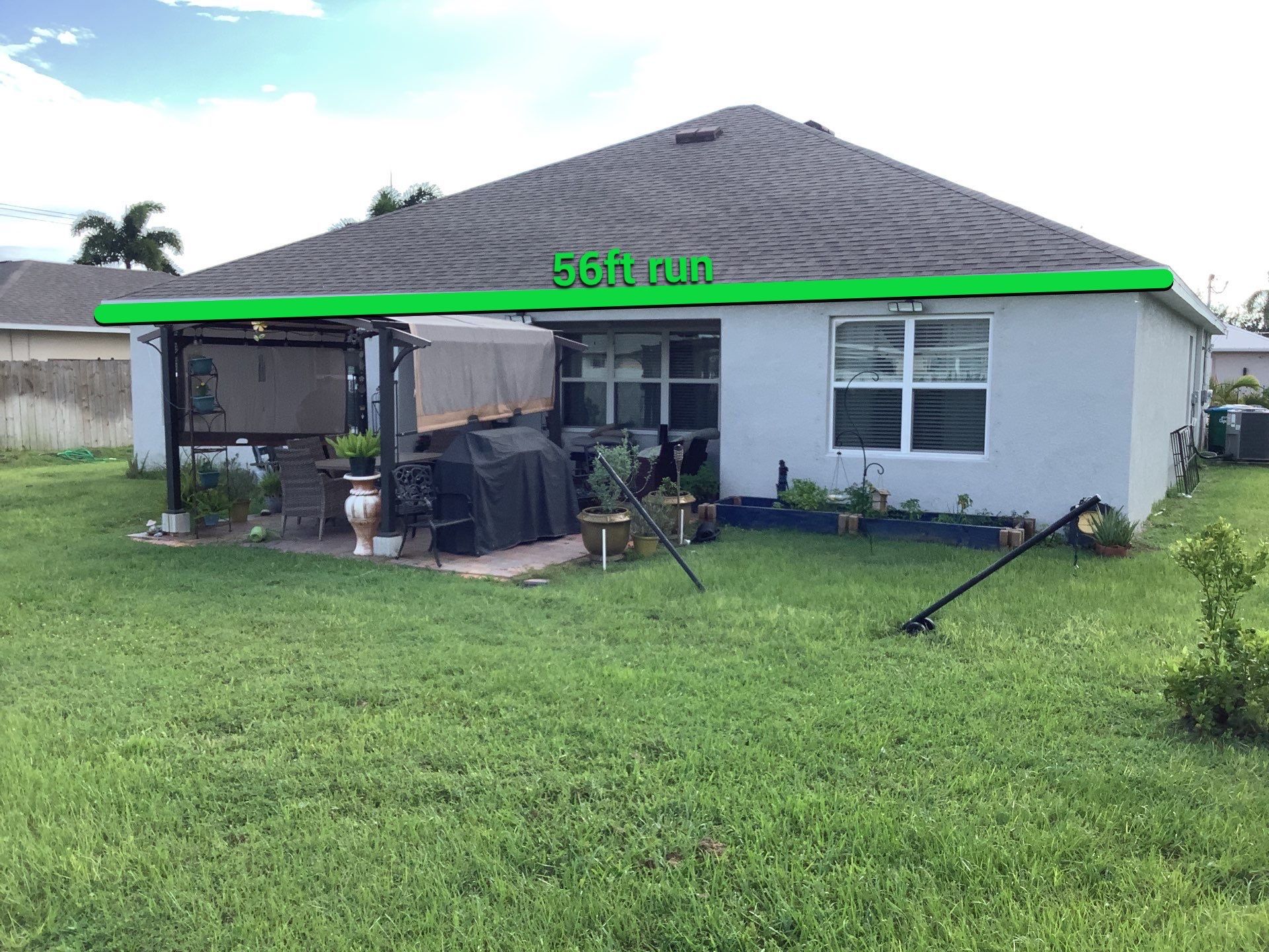 Brown Seamless Gutters using Royal Brown in Cape Coral FL by Gutter Professors