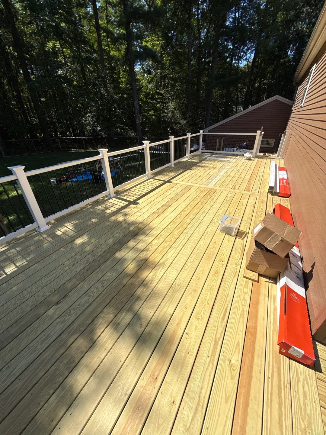 Custom Pressure-Treated Deck and Accessible Ramp Installation in York by Sensible Home Solutions