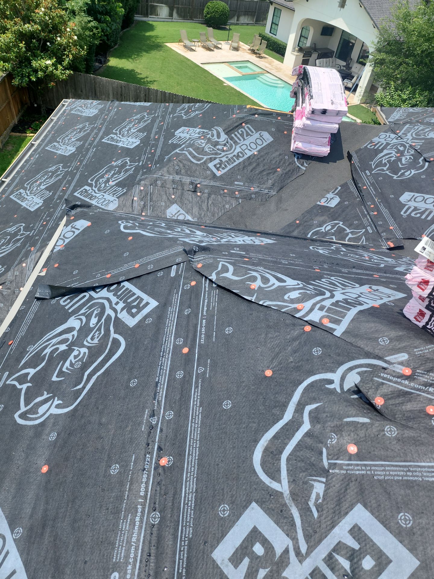 Residential Roofing Installation using Owen's Corning Duration (Lifetime) Shingles by Roof Repair Company
