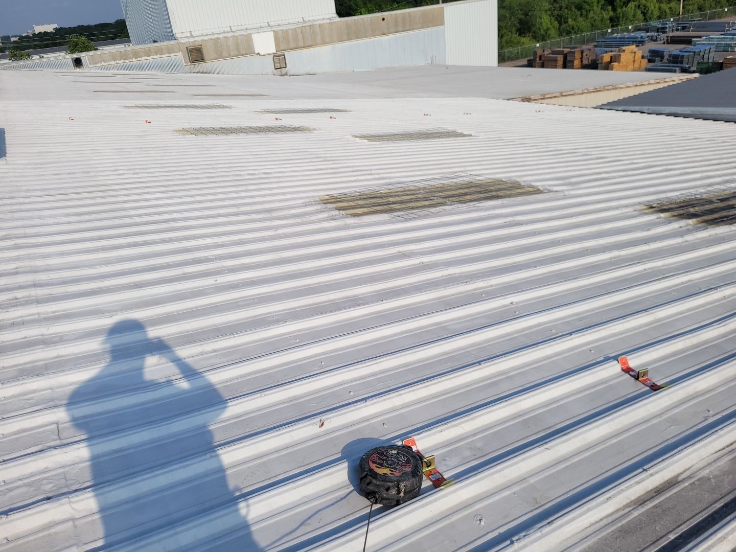 Commercial Metal Restoration System using Aldocoat Coatings by Hostetler Roofing