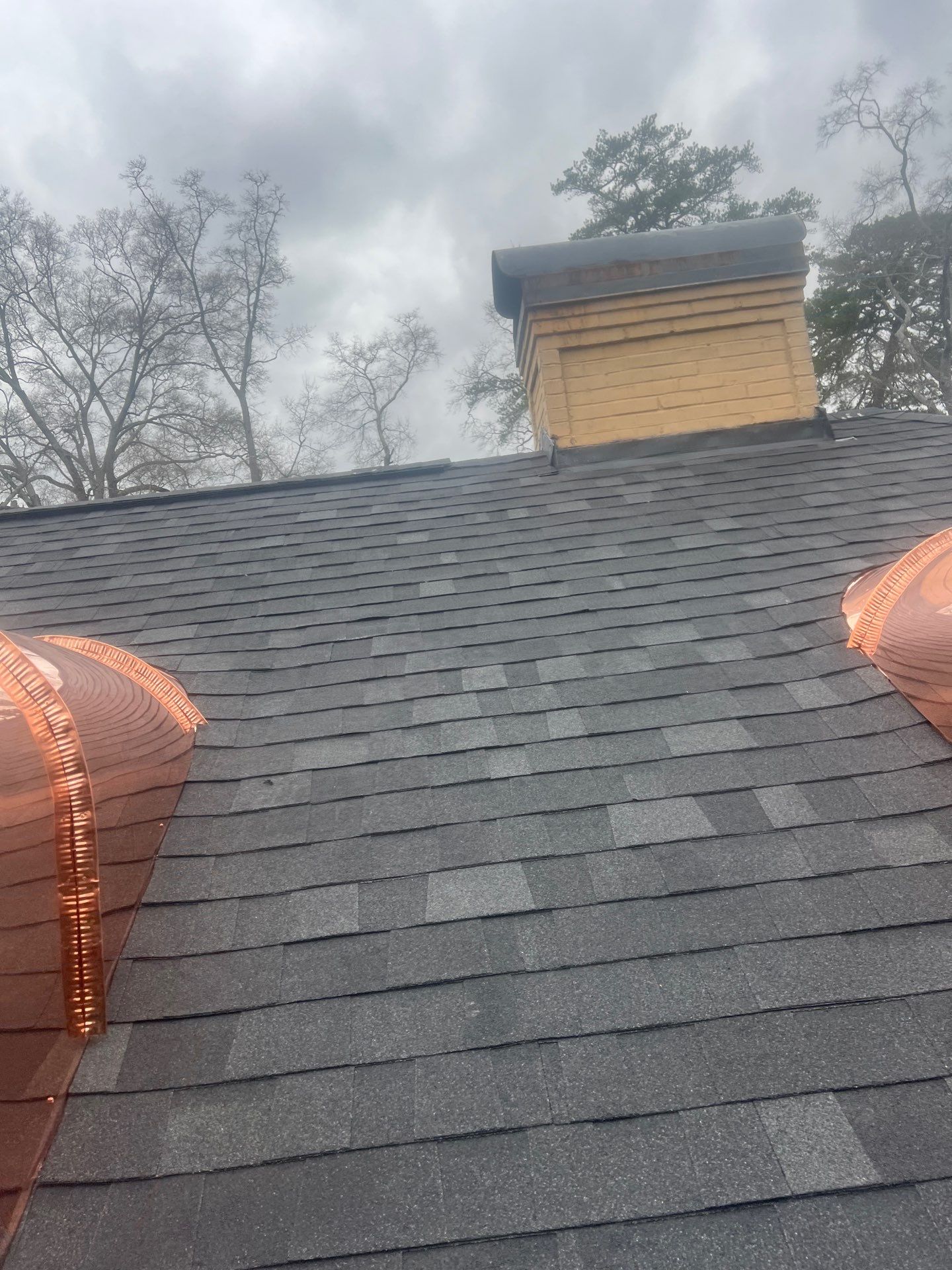 Onyx Black Shingle w/ Copper Upgrades by IAM Roofing LLC