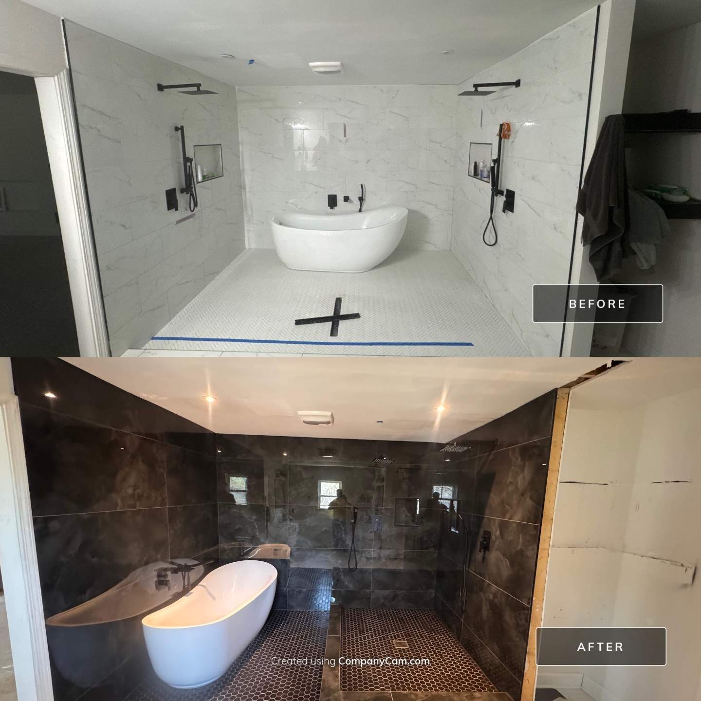 Shower renovation by Prudencio