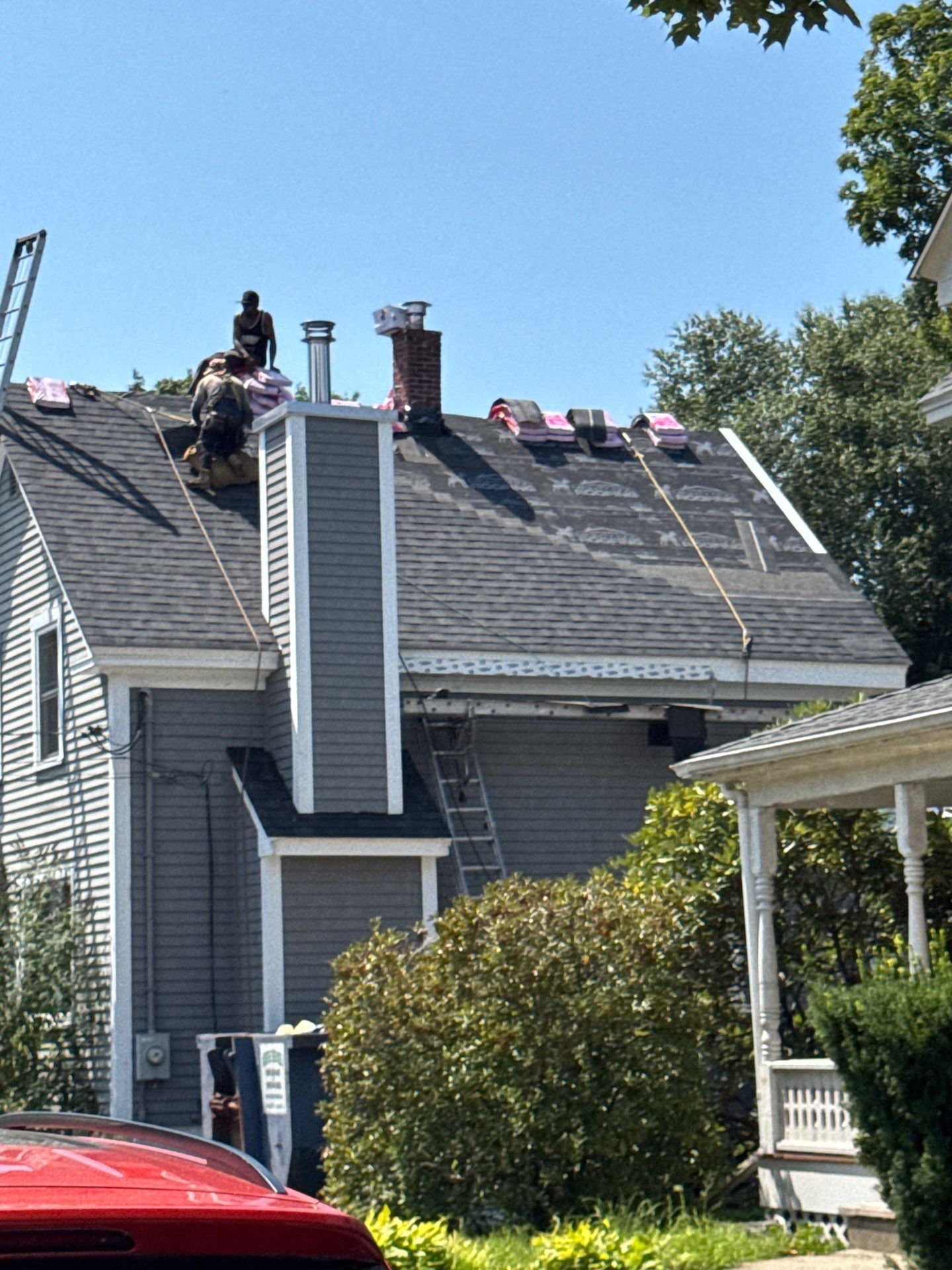 Full Roof Replacement + Custom Gutter Install | Onyx Black Finish by Mighty Dog Roofing of Greater Middlesex County