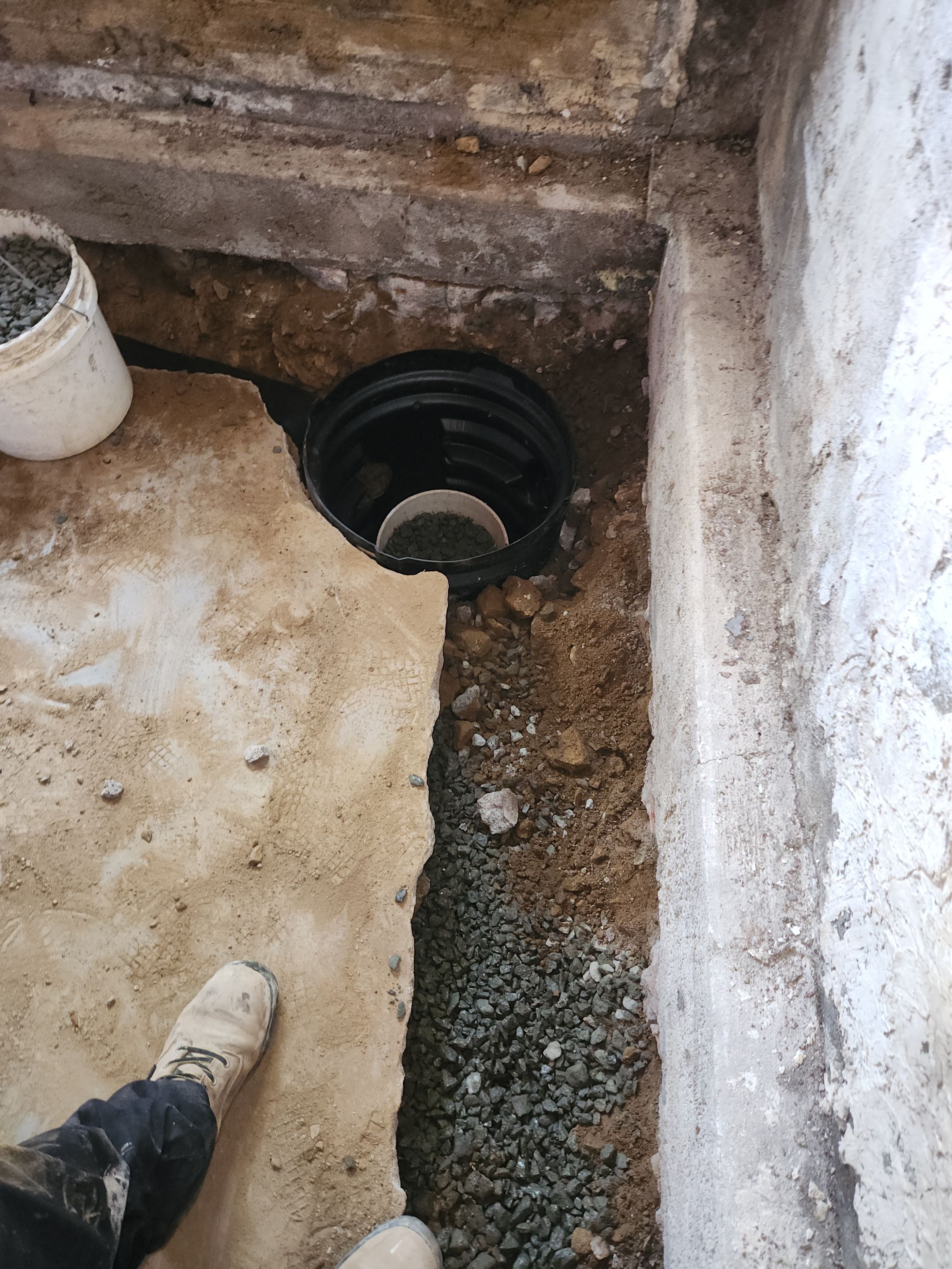 Interior French Drain & Mold Remediation in Mt Tabor NJ by Pure Service Pro, LLC 