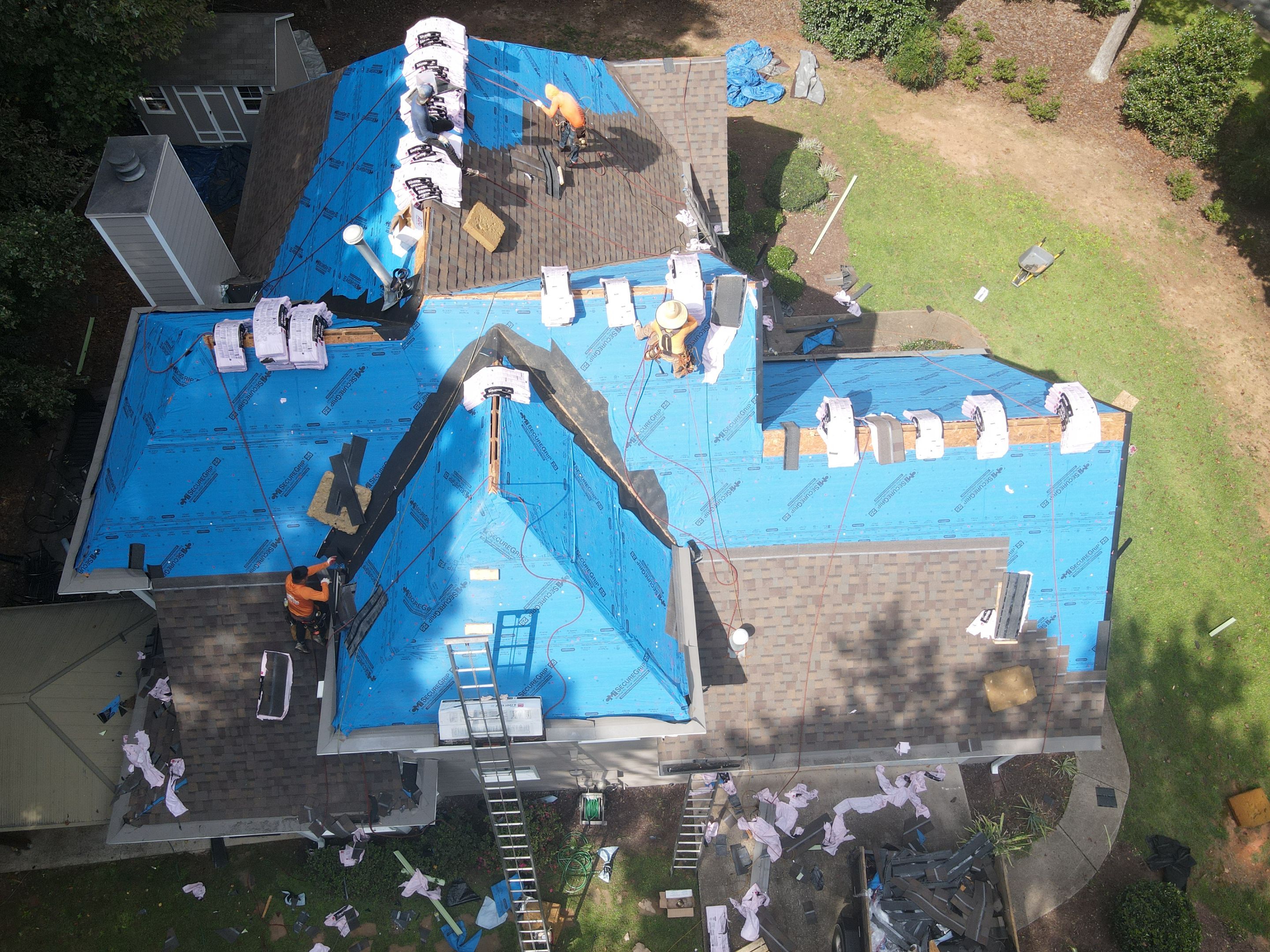 Residential Roofing Installation using Owens Corning by Inspector Roofing and Restoration