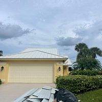.032 Aluminum 1.5" Mechanical Seam Solar White  by Total Roofing System The Metal Roof Experts