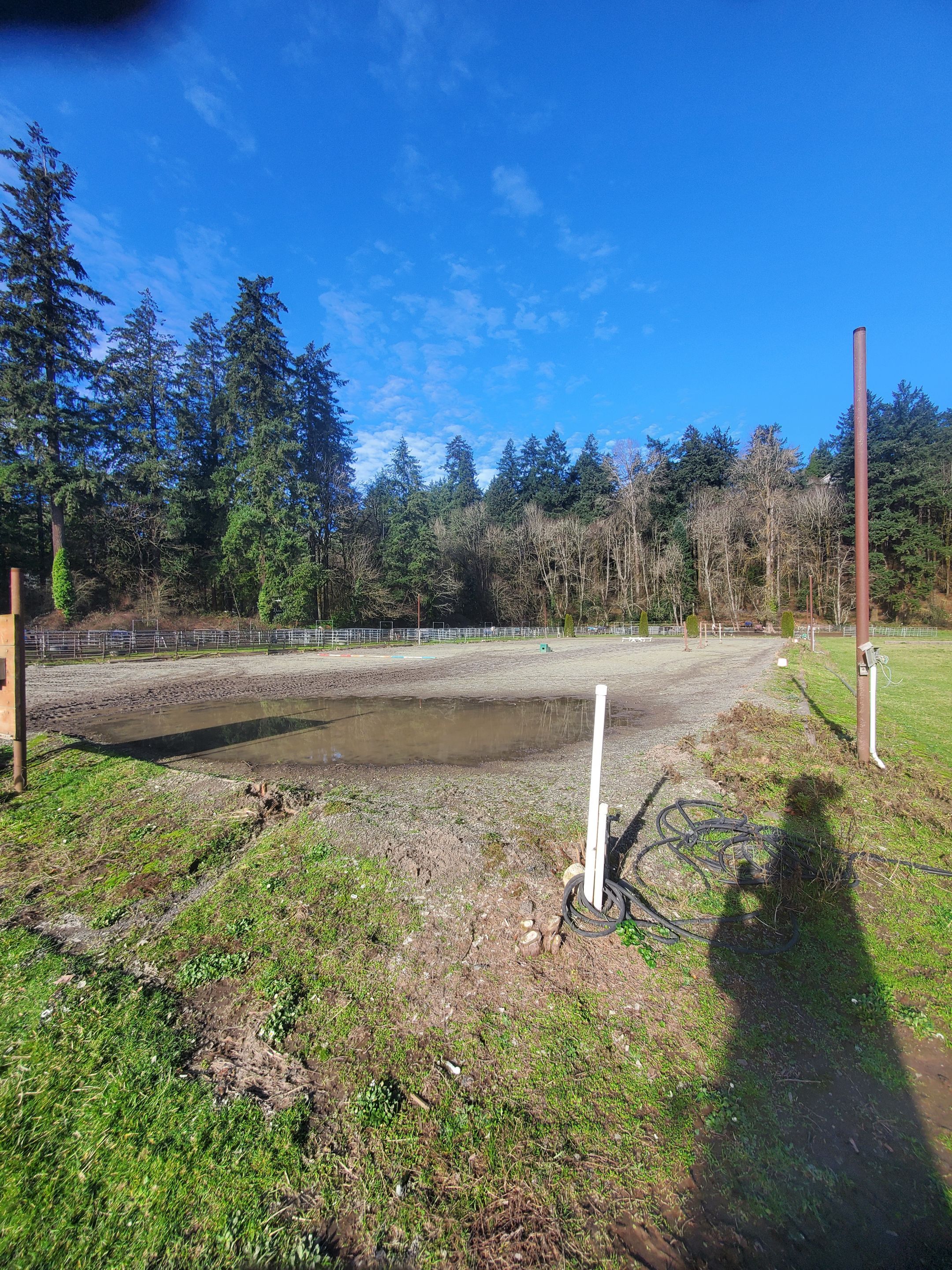 Lake Oswego Hunt Club Equestrian Outdoor Arena  by Construction Now LLC