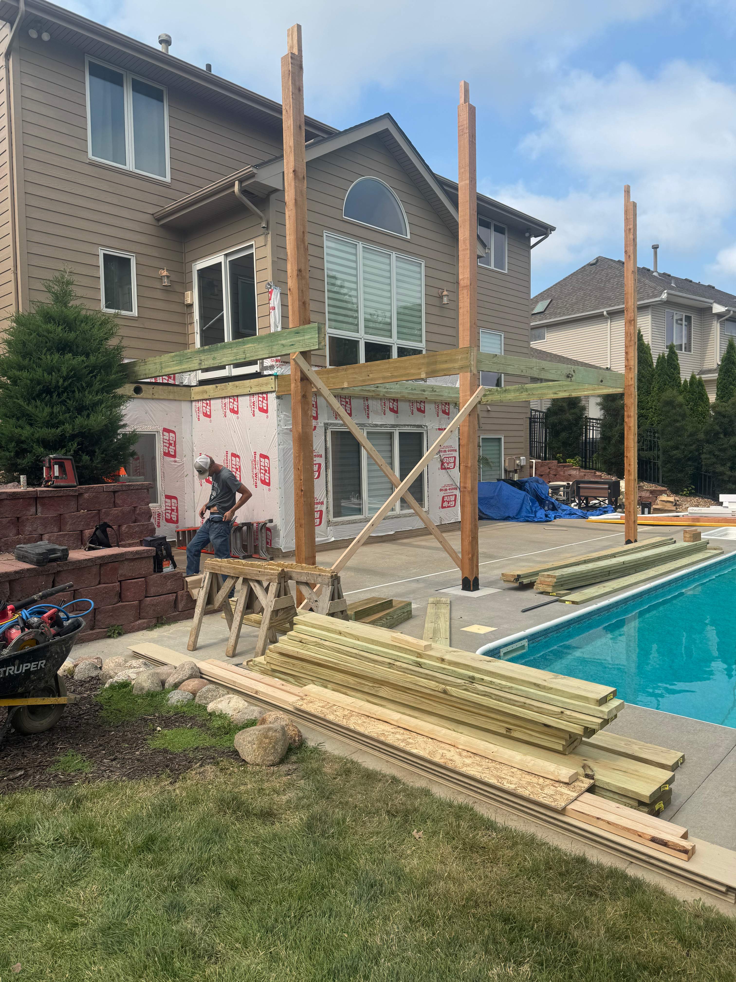 Custom Deck and Cover Roof by EAGLE EYE ENTERPRISES