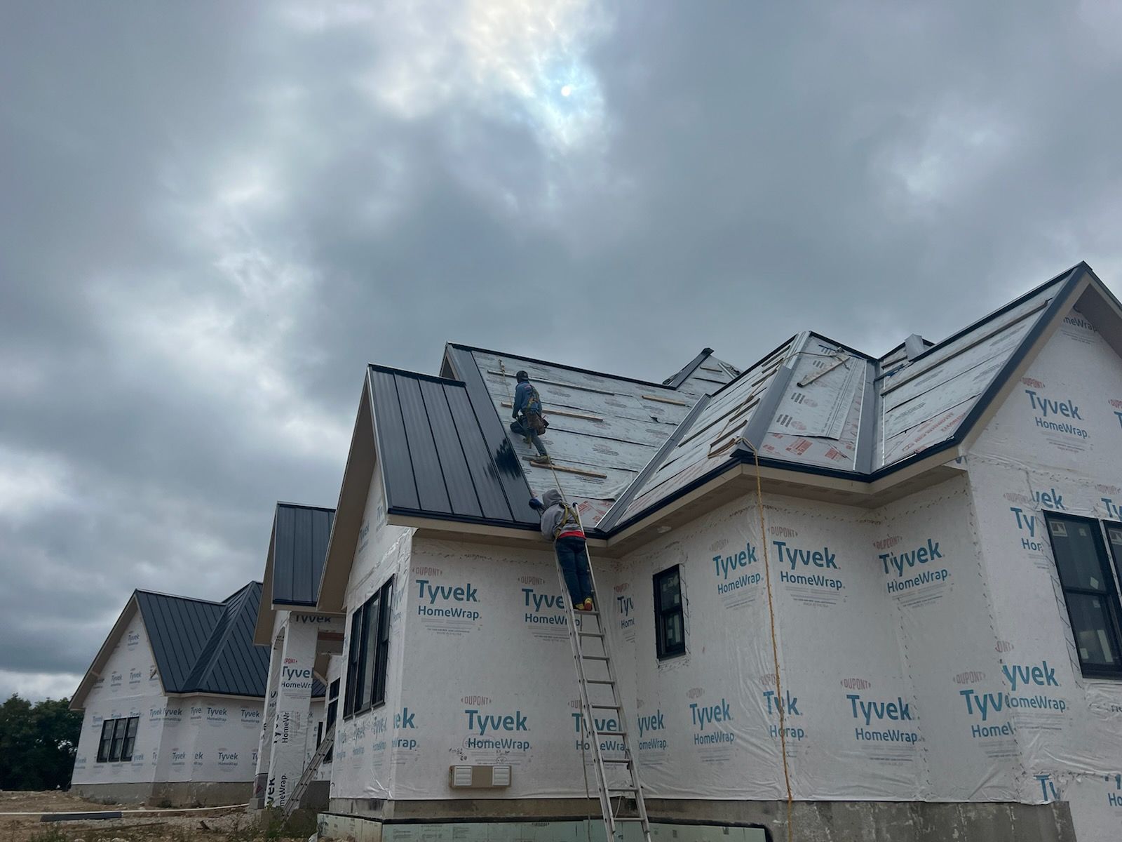 Metal roofing using Standing Seam by Total Restoration Services