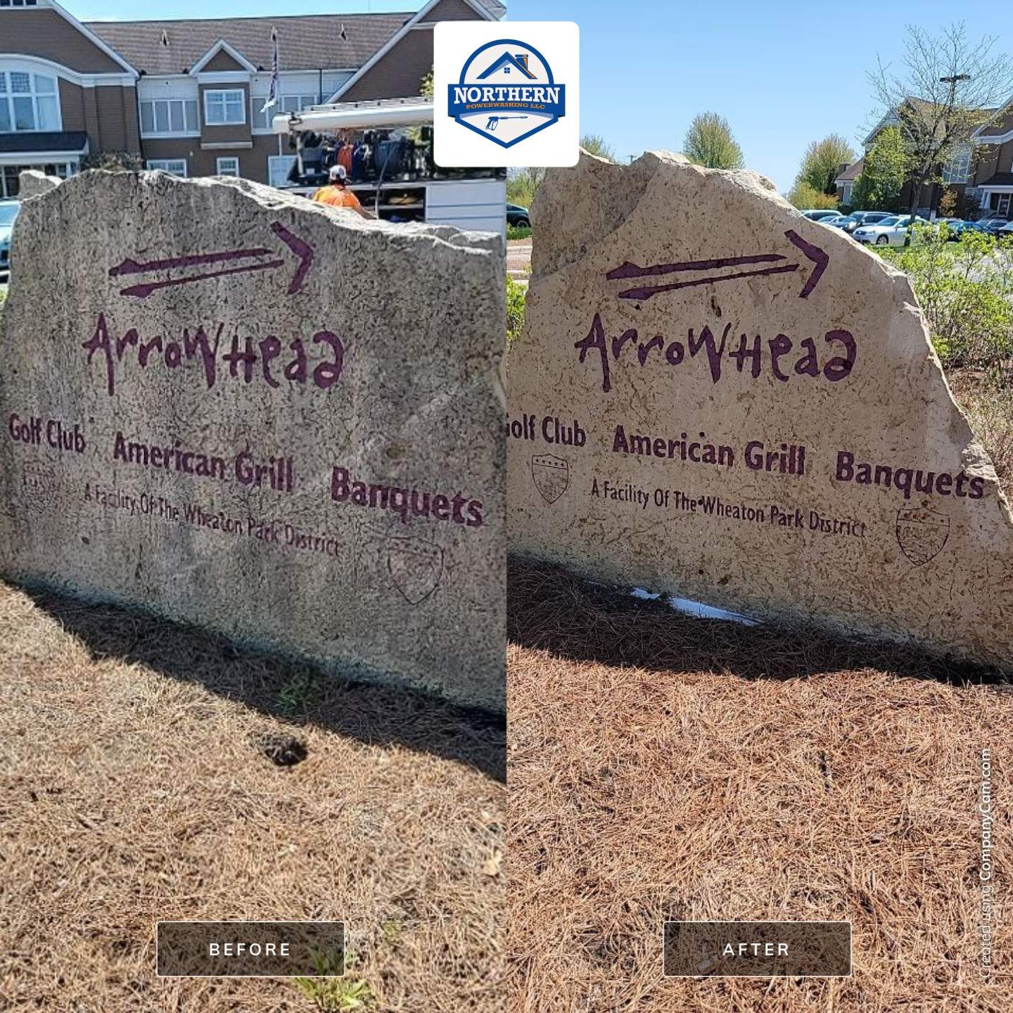 Wheaton, IL brick paver cleaning. by Northern Power Washing LLC.