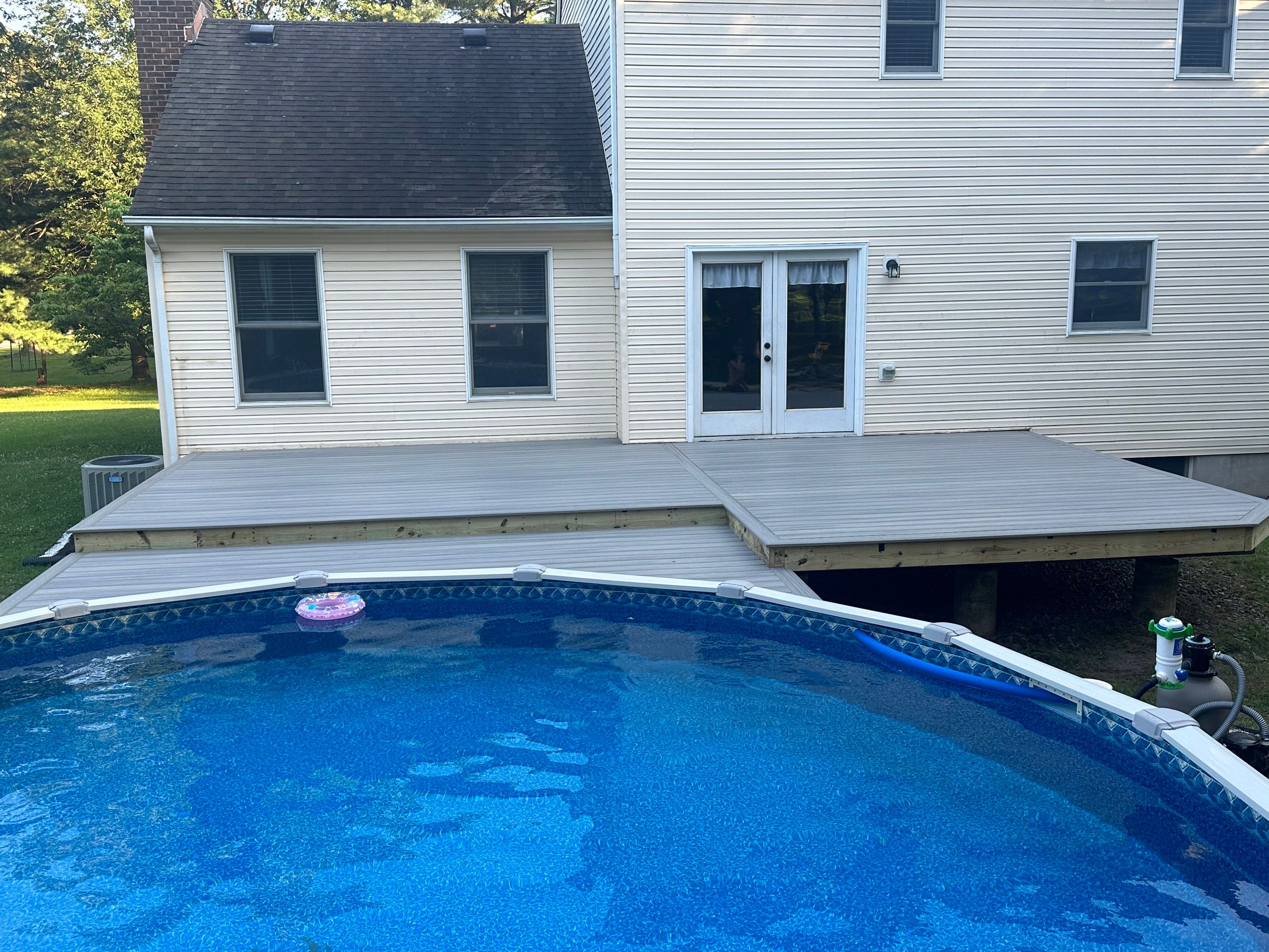 New Pool Deck IN Flemington by deck guardian
