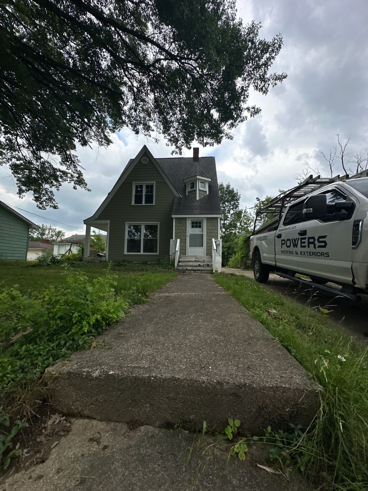 Project in Cleveland by Powers Roofing and Exteriors