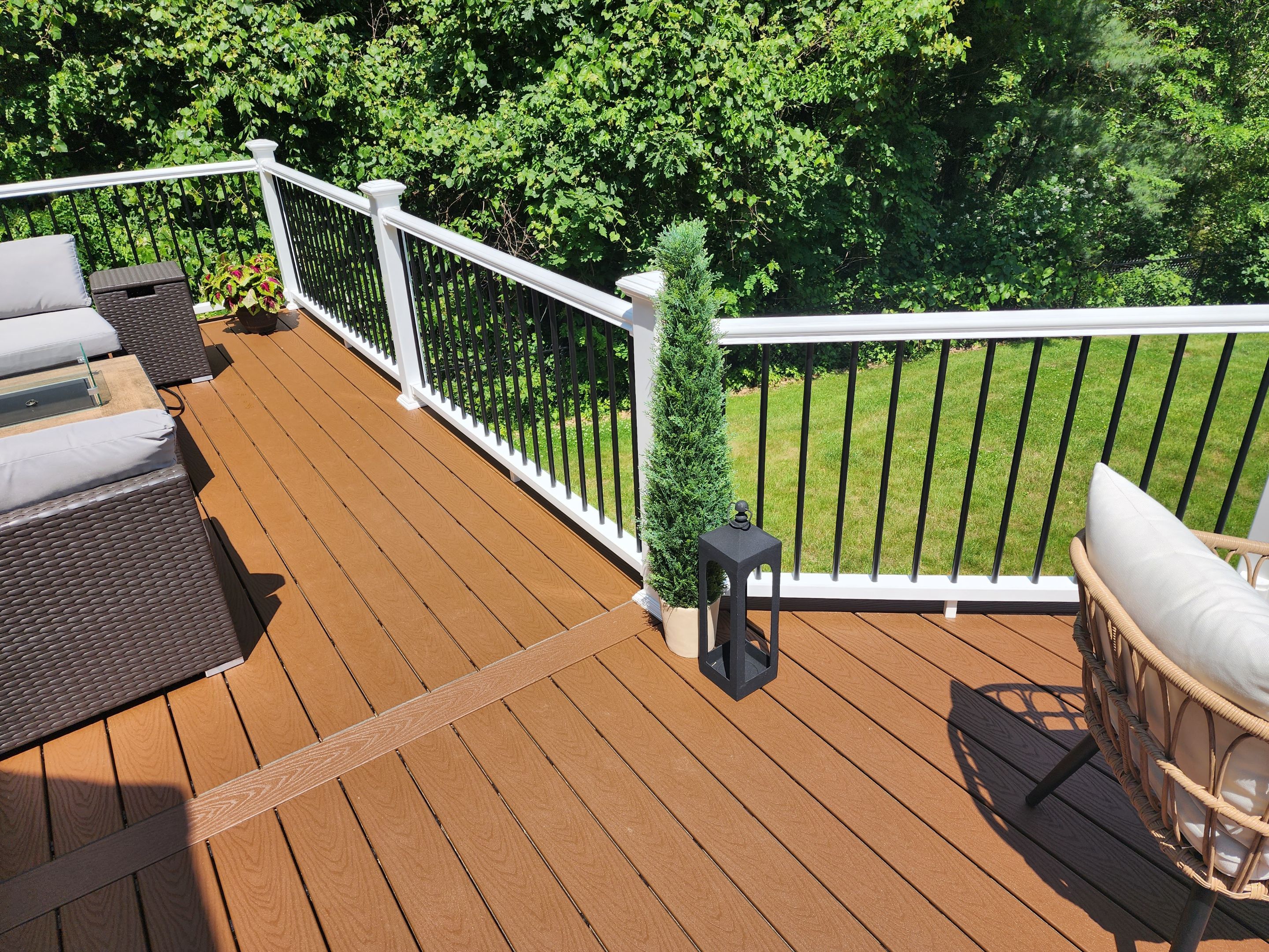Deck refacing project in Framingham, MA by UBrothers Construction