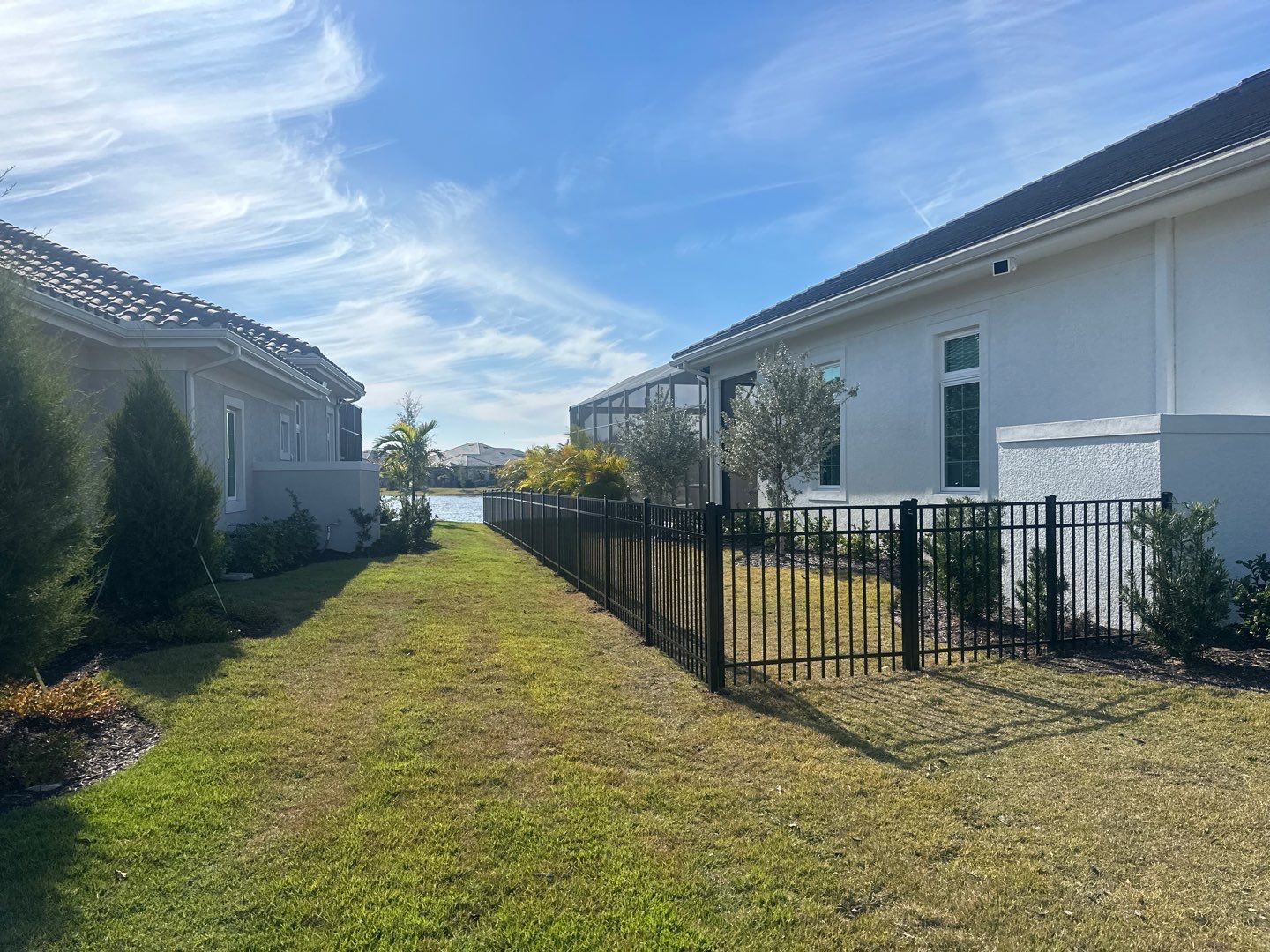 Aluminum Fence Installation using Black 3 Rail Aluminum Fence by Asap fence and gates, LLC