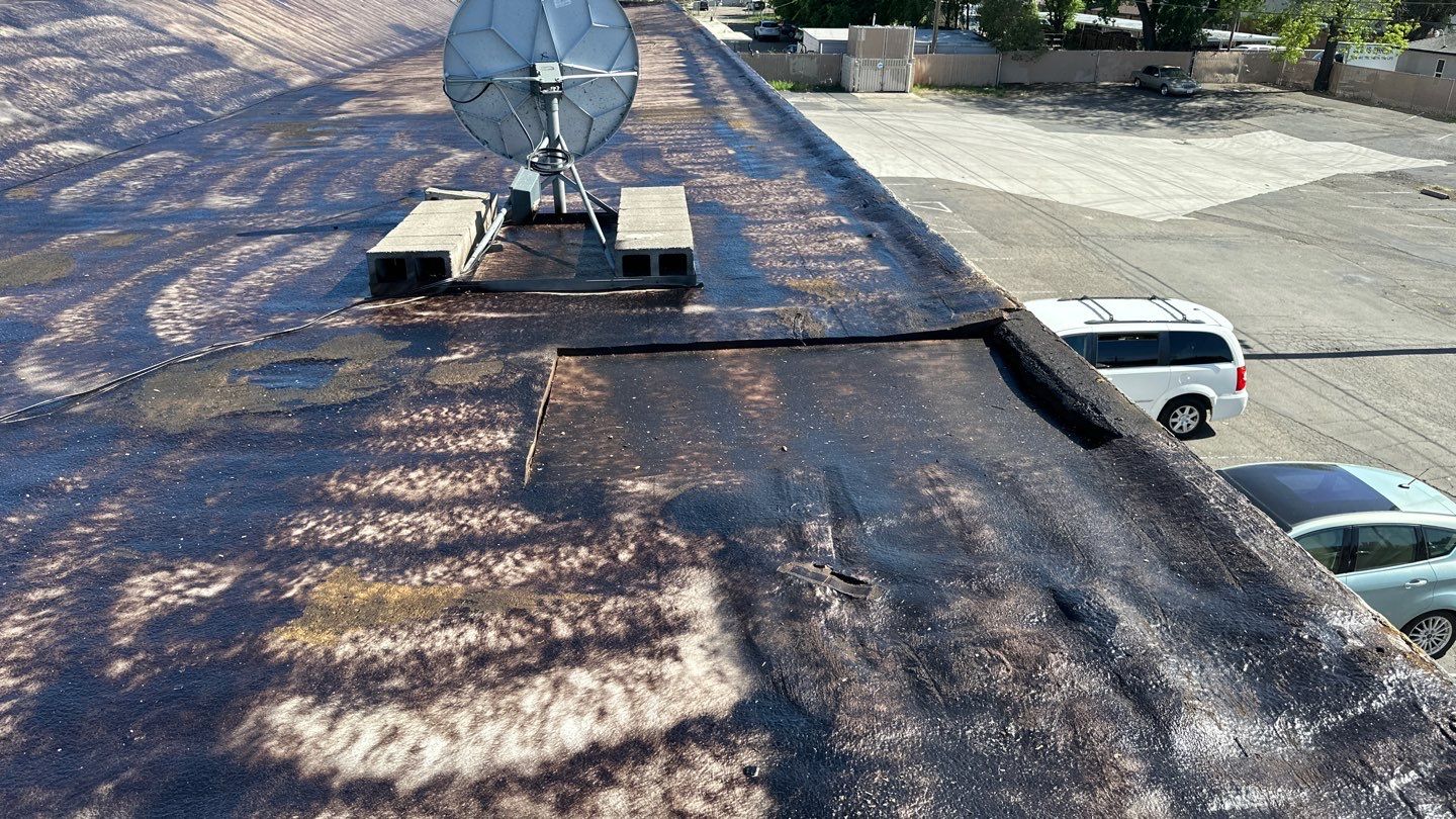 Foam Refurbish using Conklin Benchmark/PUMA XL coatings and spray foam by Straight Edge Roofing Inc